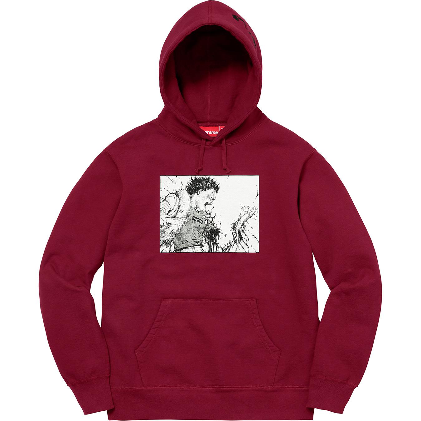 Supreme Akira Arm Hooded Sweatshirt Cardinal in Maroon (Red) for Men - Lyst