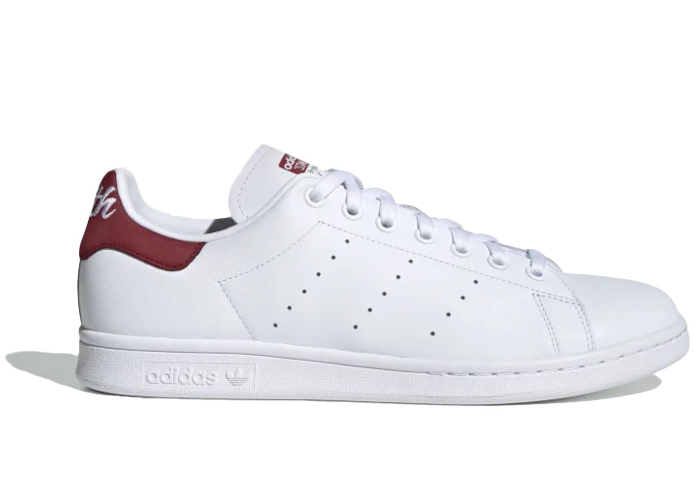burgundy stan smiths