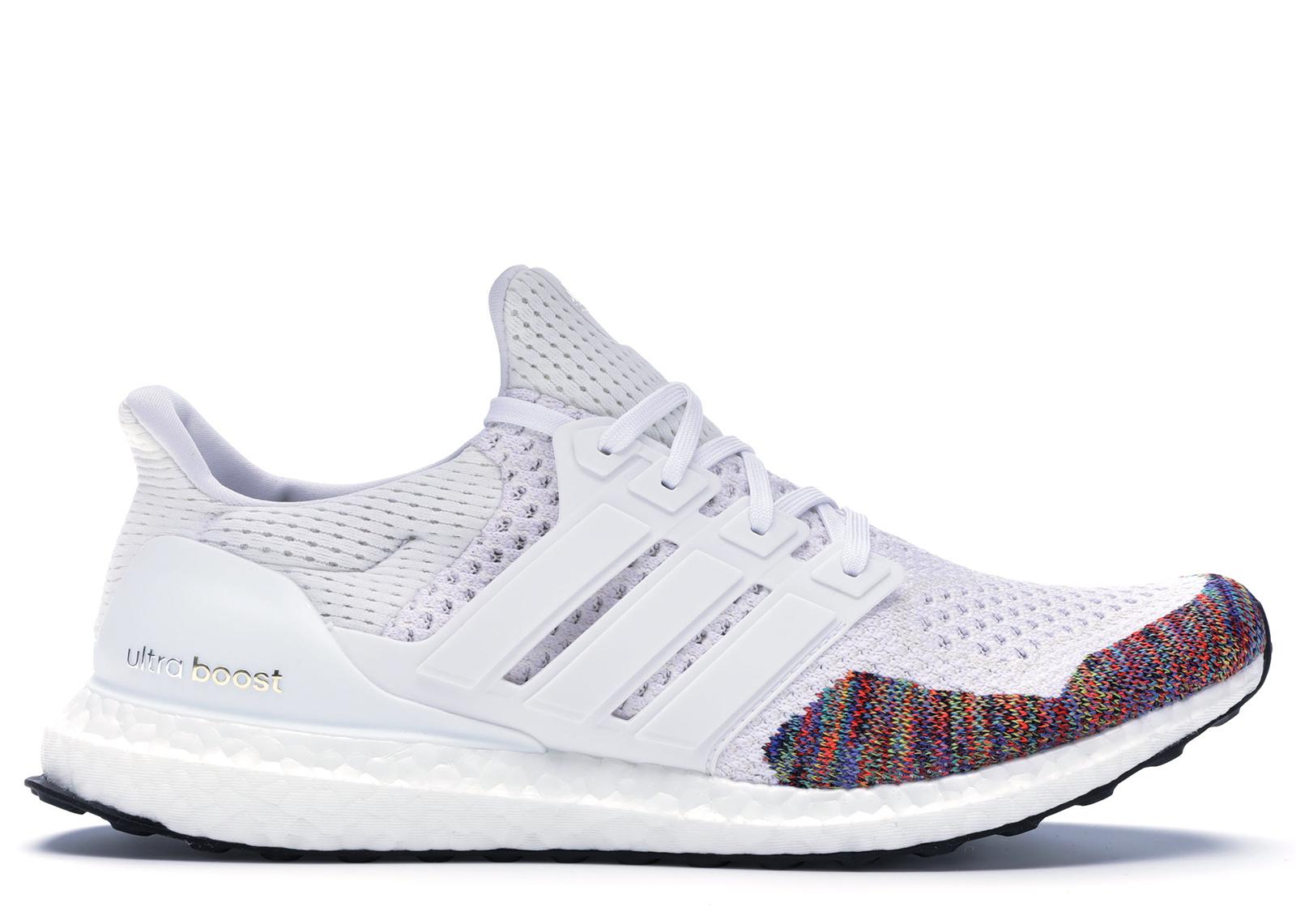 adidas white ultra boost rainbow