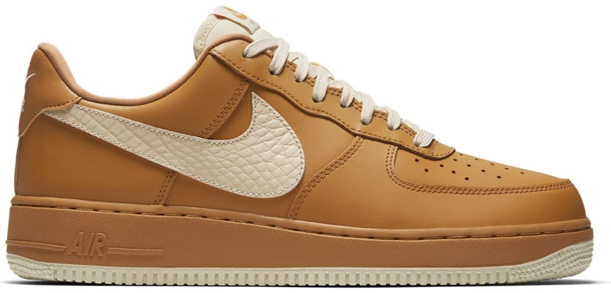 nike air force 1 cream and brown