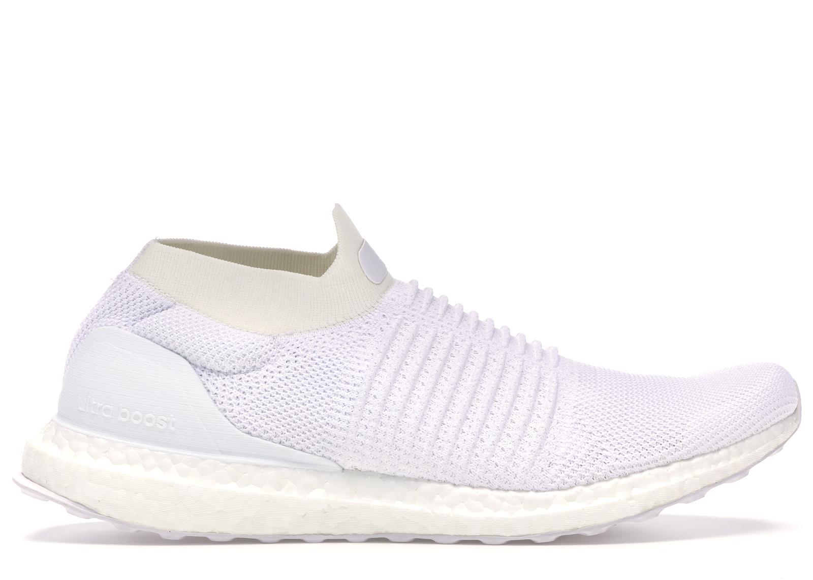 adidas Ultra Boost Laceless Mid Triple White for Men - Lyst