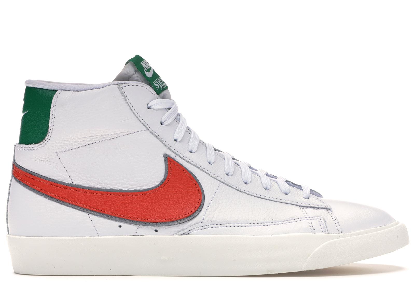 Nike Blazer Mid 'stranger Things - Hawkins High School' Shoes - Size 4 in White/Red-Green (White 