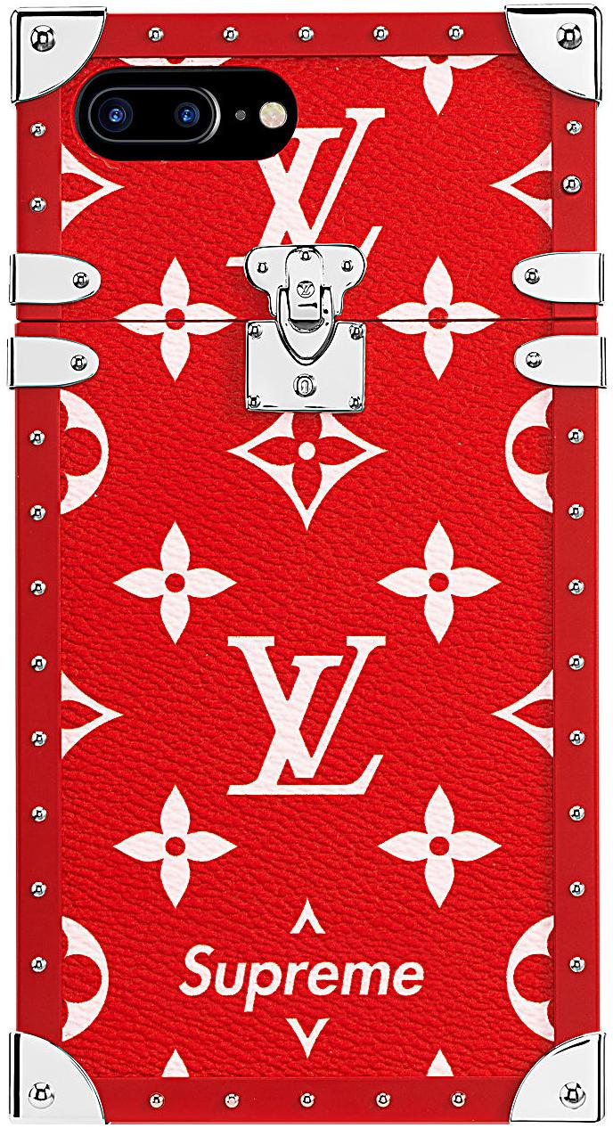 Supreme Canvas Louis Vuitton X Iphone 7 Plus Eye Trunk in Red for Men - Lyst