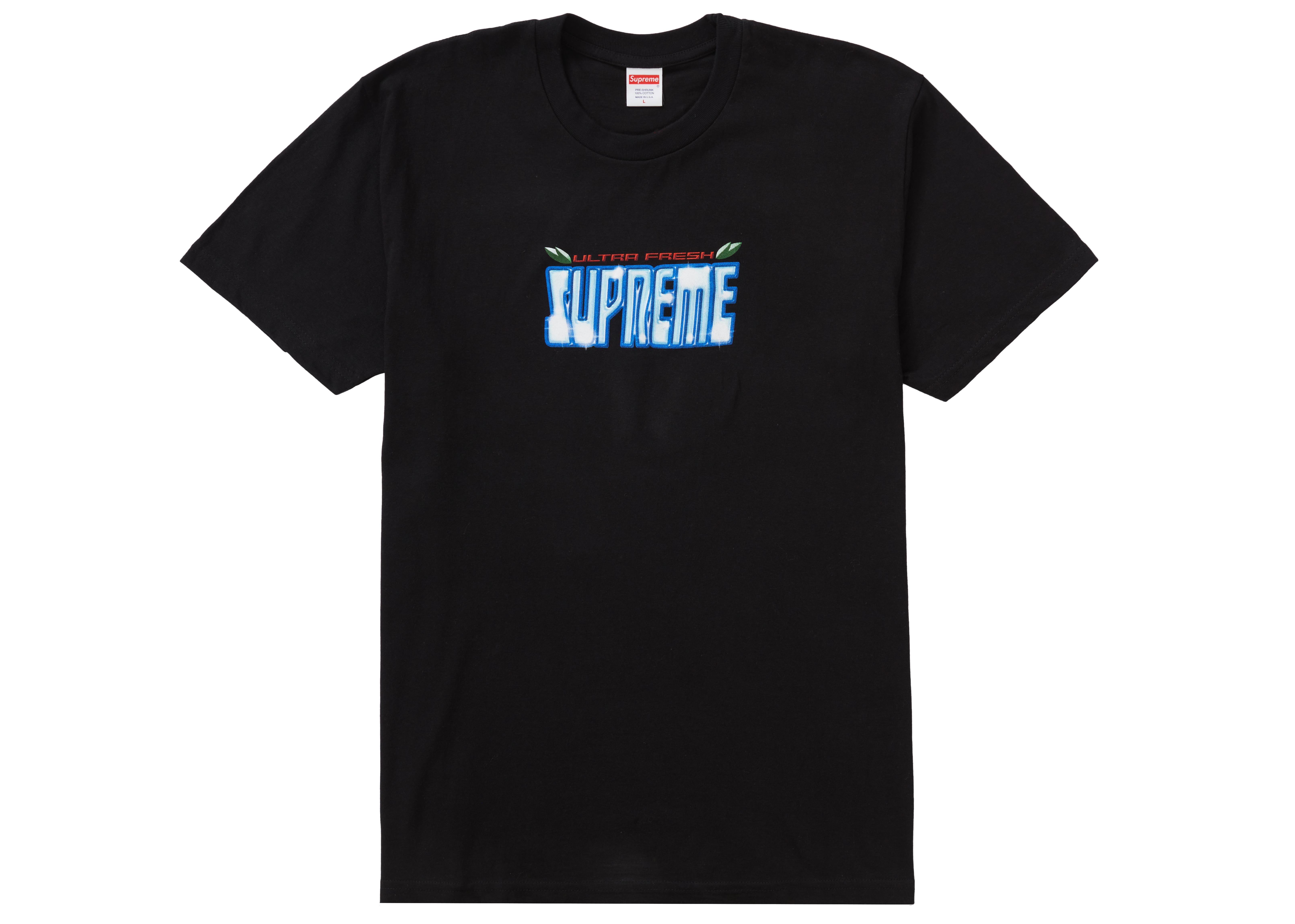 supreme black ultra fresh tee for men