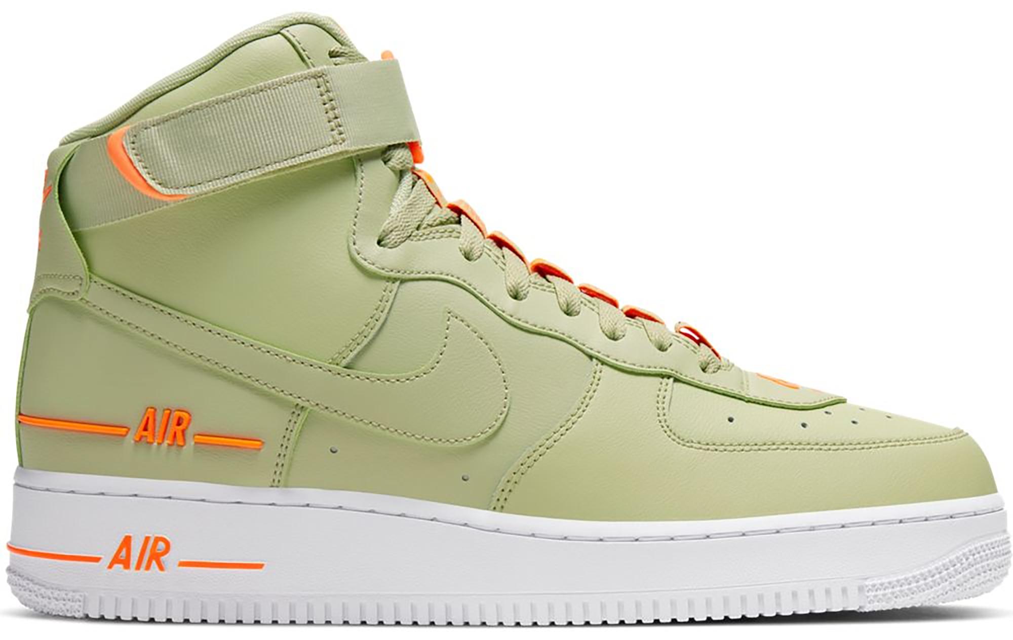 orange air force 1 high top