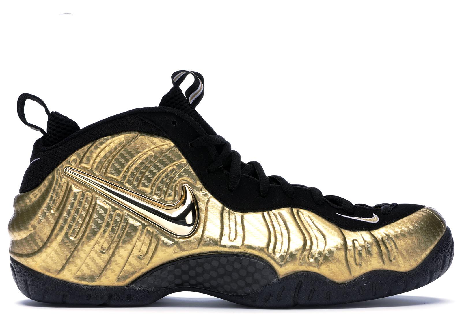 air foamposite metallic gold