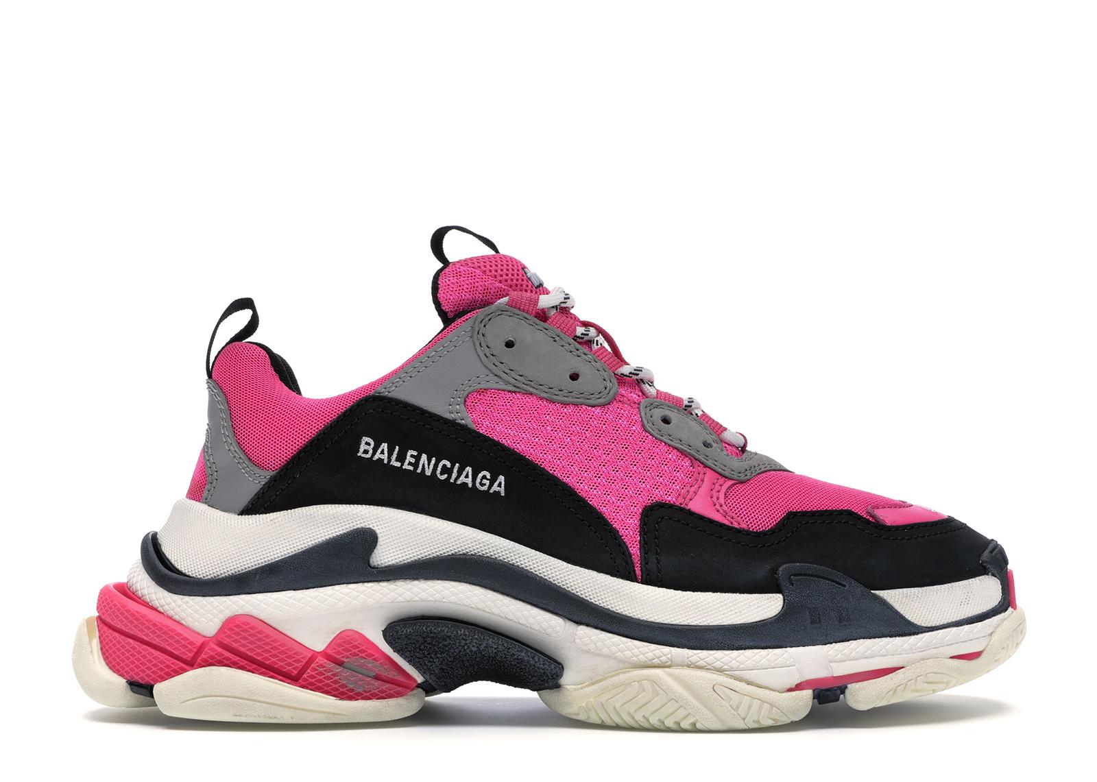 Balenciaga Triple S Neon Pink (w) - Lyst