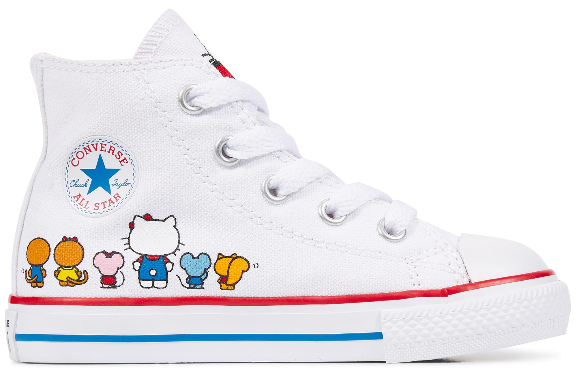 converse hello kitty white