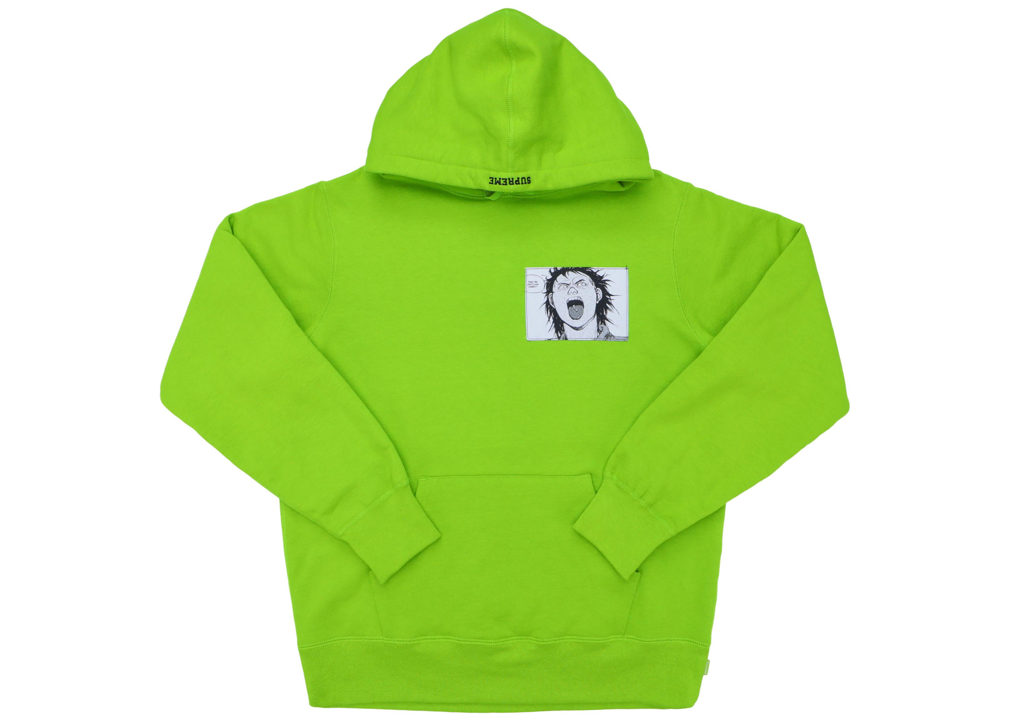 lime green supreme hoodie