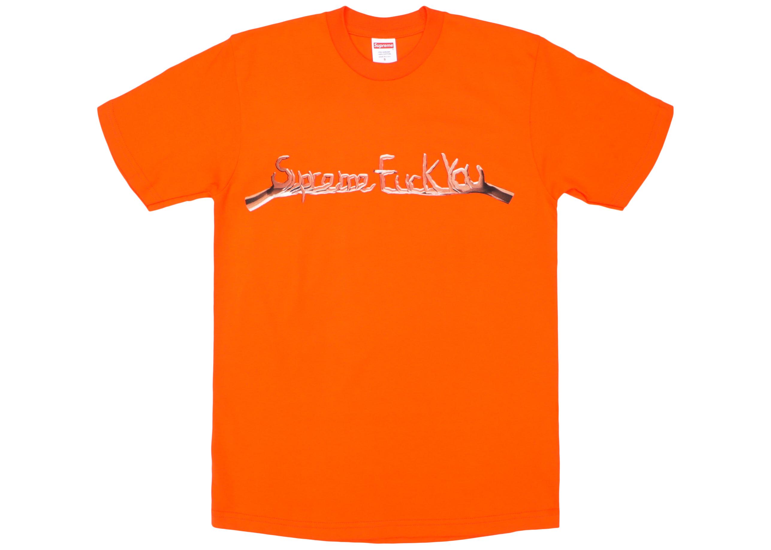 supreme orange shirt