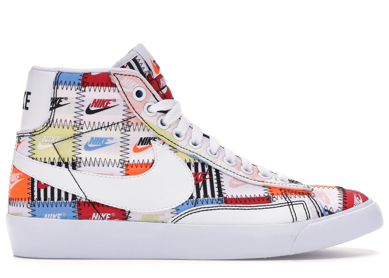 men's nike blazer mid patchwork casual shoes