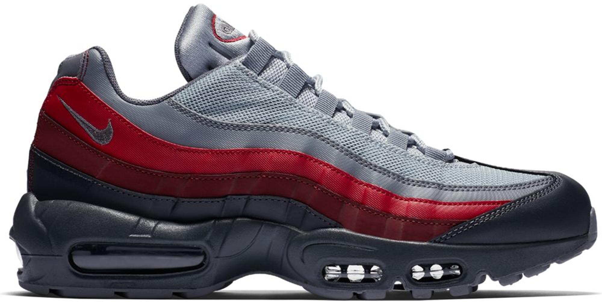 red and gray air max 95