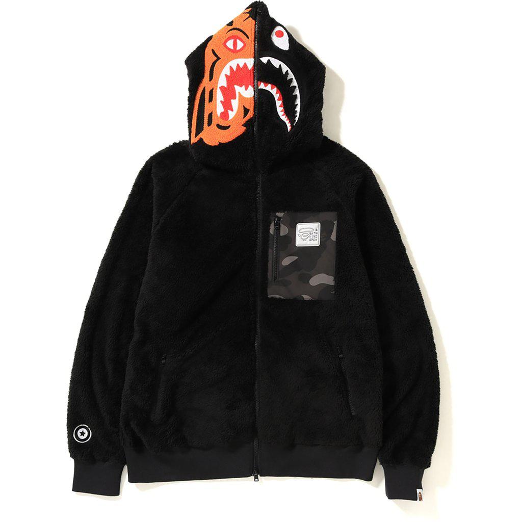 bape hoodie tiger shark