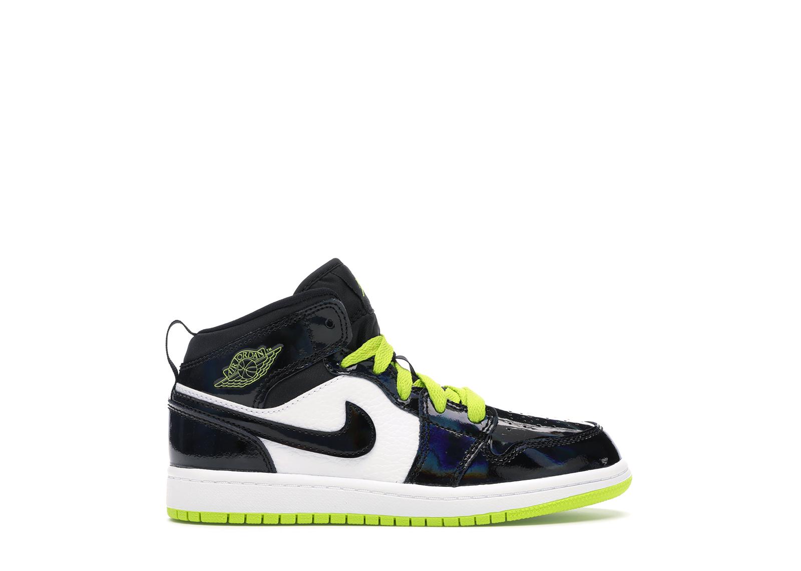 jordan 1 black cyber mystic green