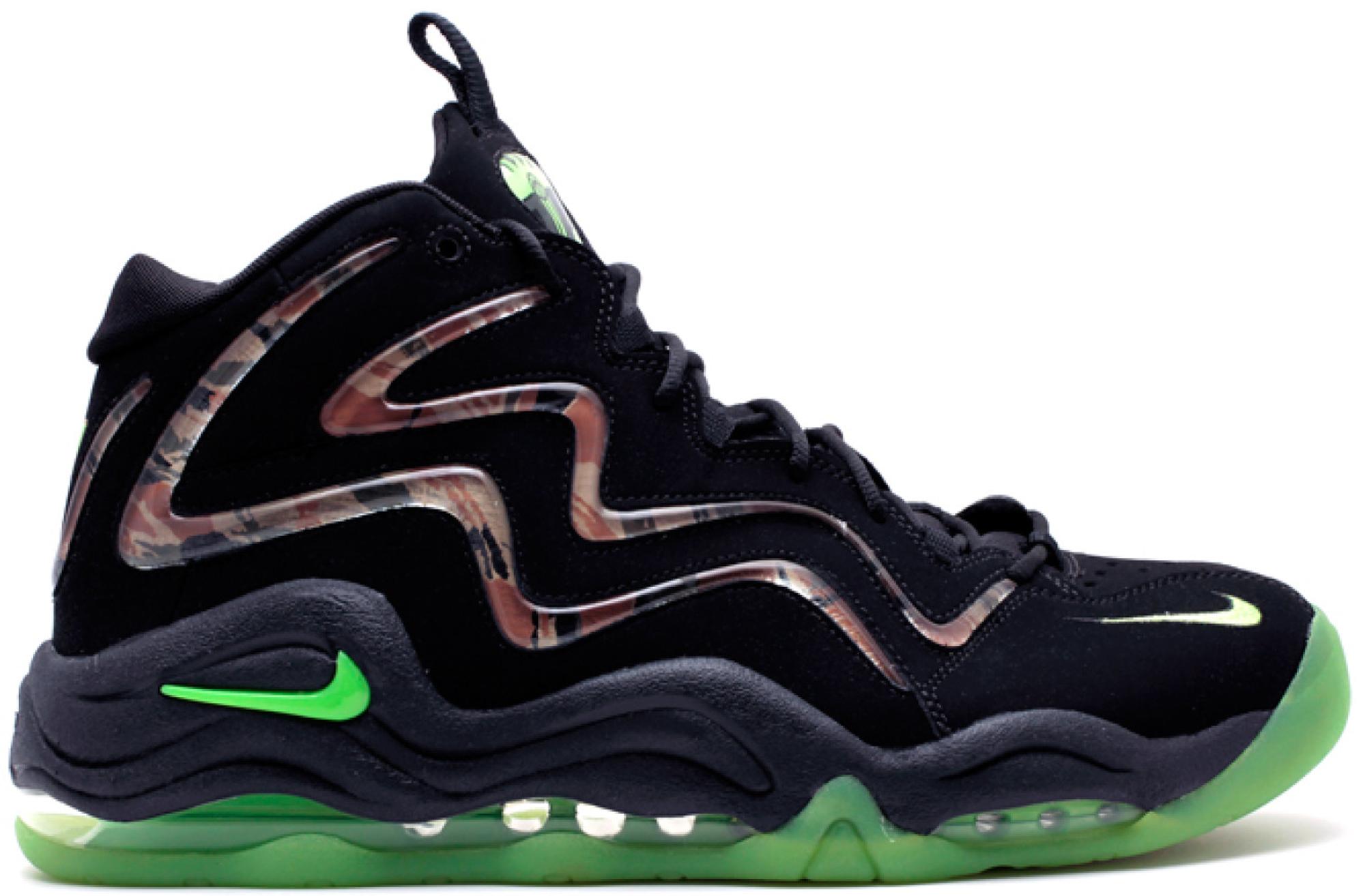 Nike Air Pippen Camo Black Flash Lime for Men Lyst Nike Air Max 1 Mens 6 FB Premium QS Yellow Black Neo Lime