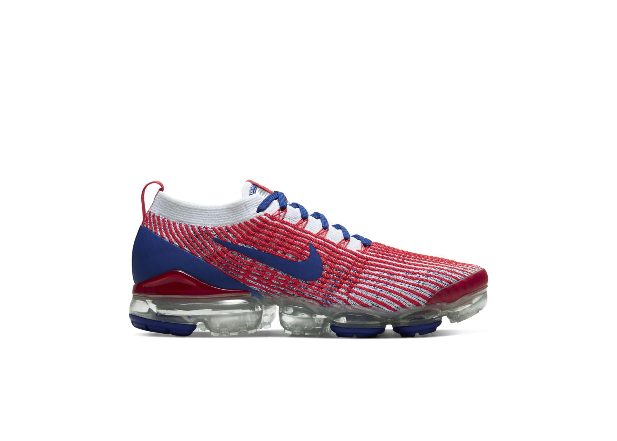 Nike Air Vapormax Flyknit 3 Usa in White/University Red/Metallic si (Red) for Men - Lyst