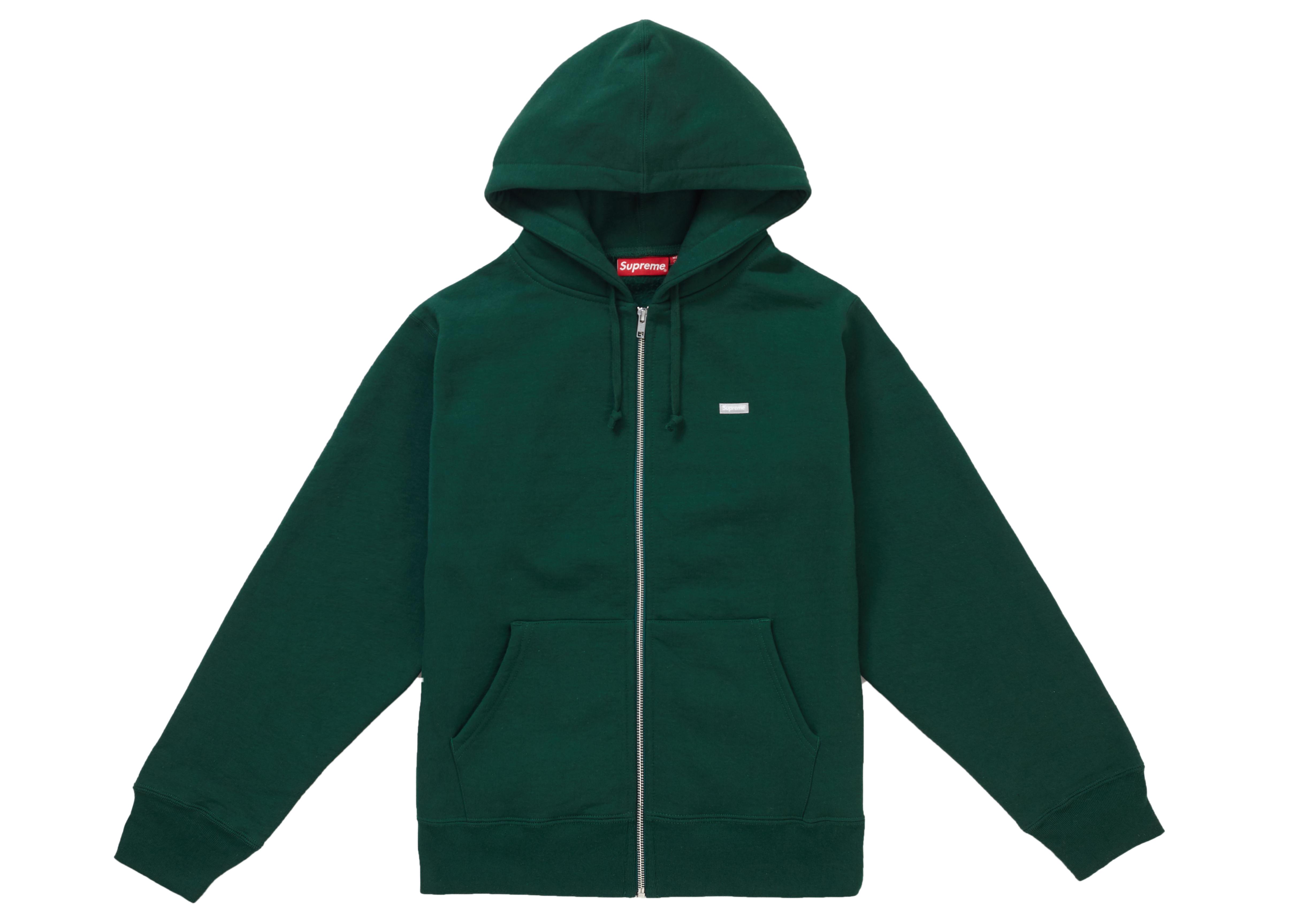 Supreme Reflective Small Box Zip Up Sweatshirt Dark Green for Men - Lyst
