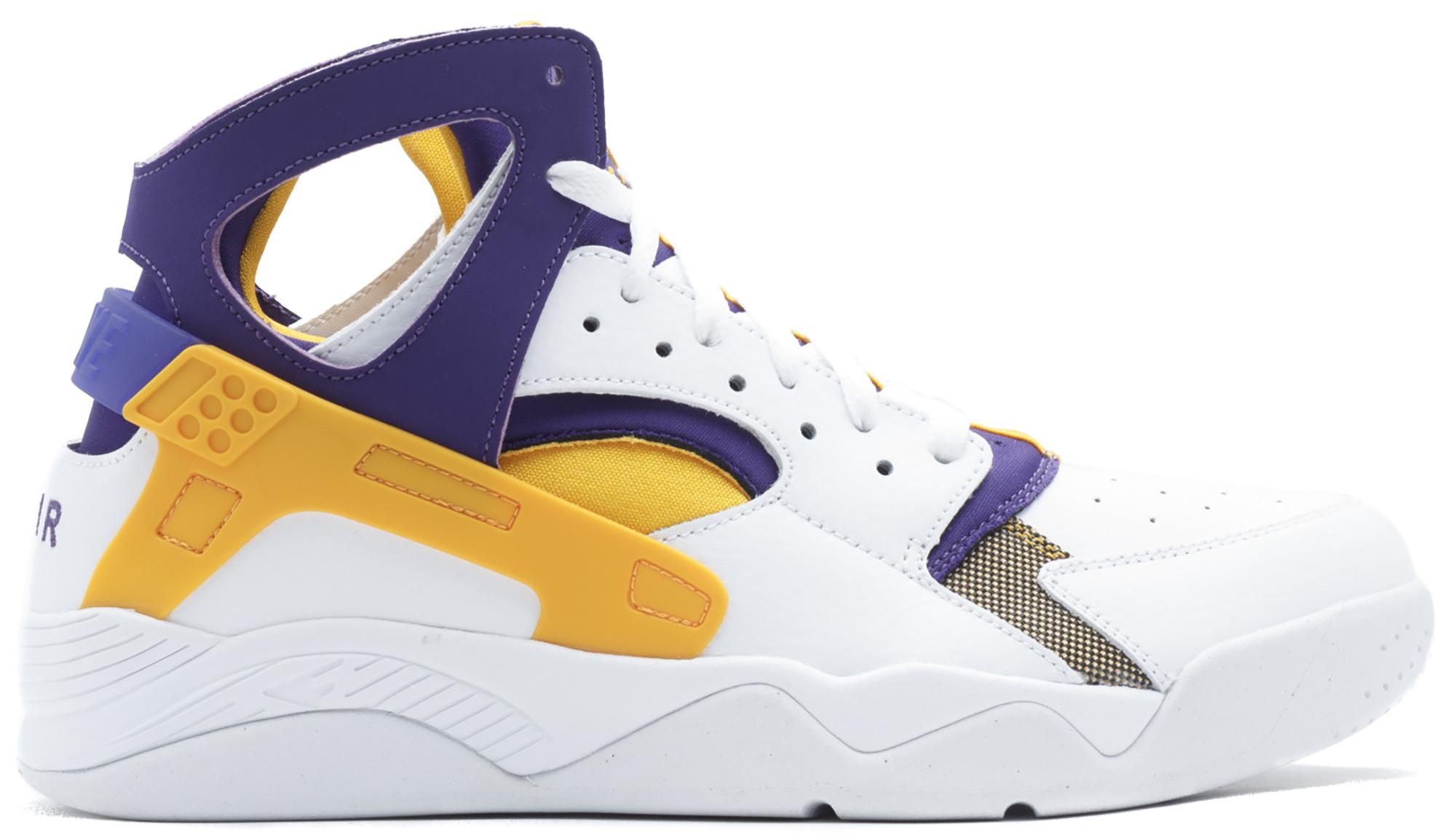white and purple huaraches