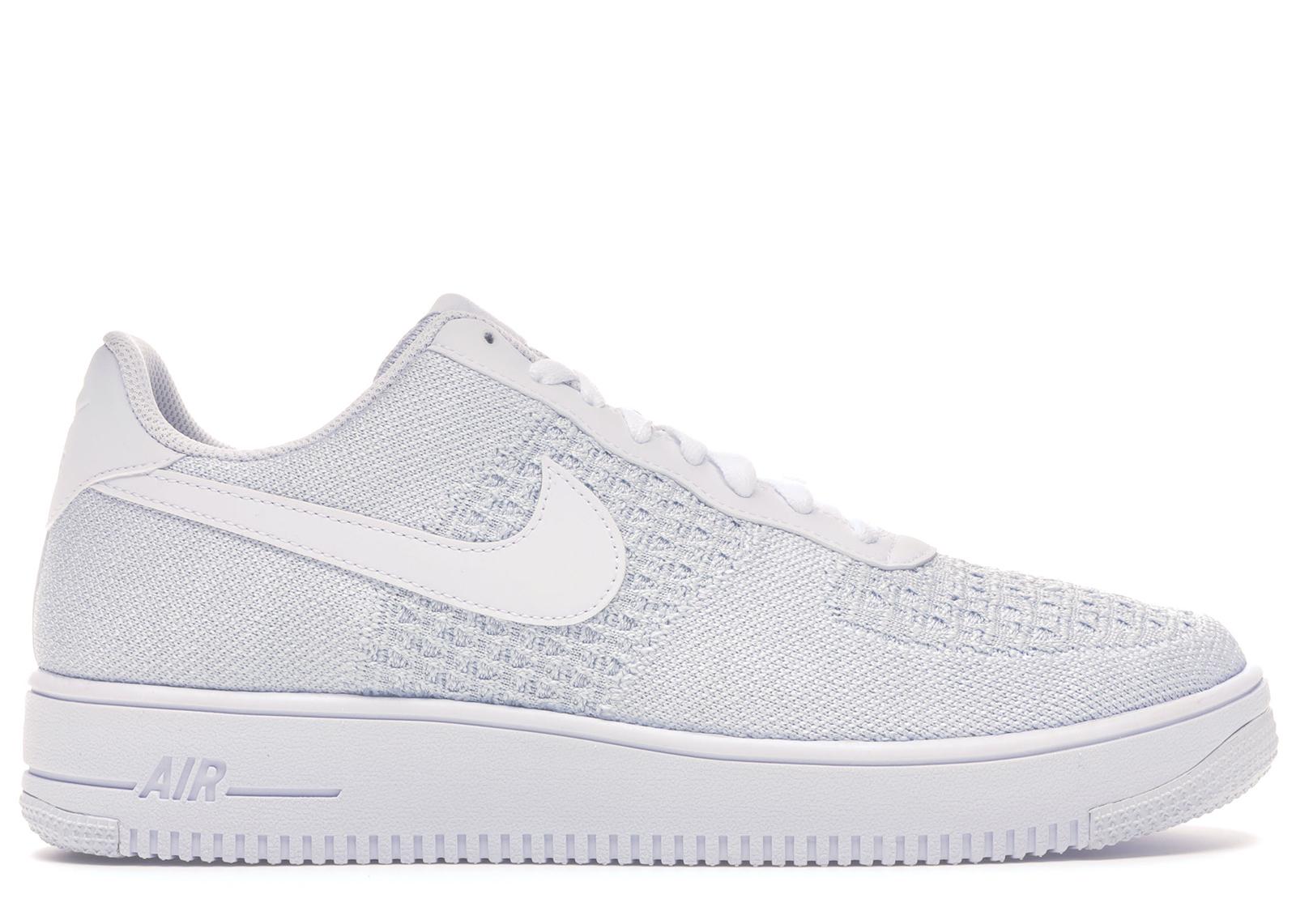 Nike Air Force 1 Flyknit 2 White Pure Platinum for Men - Lyst