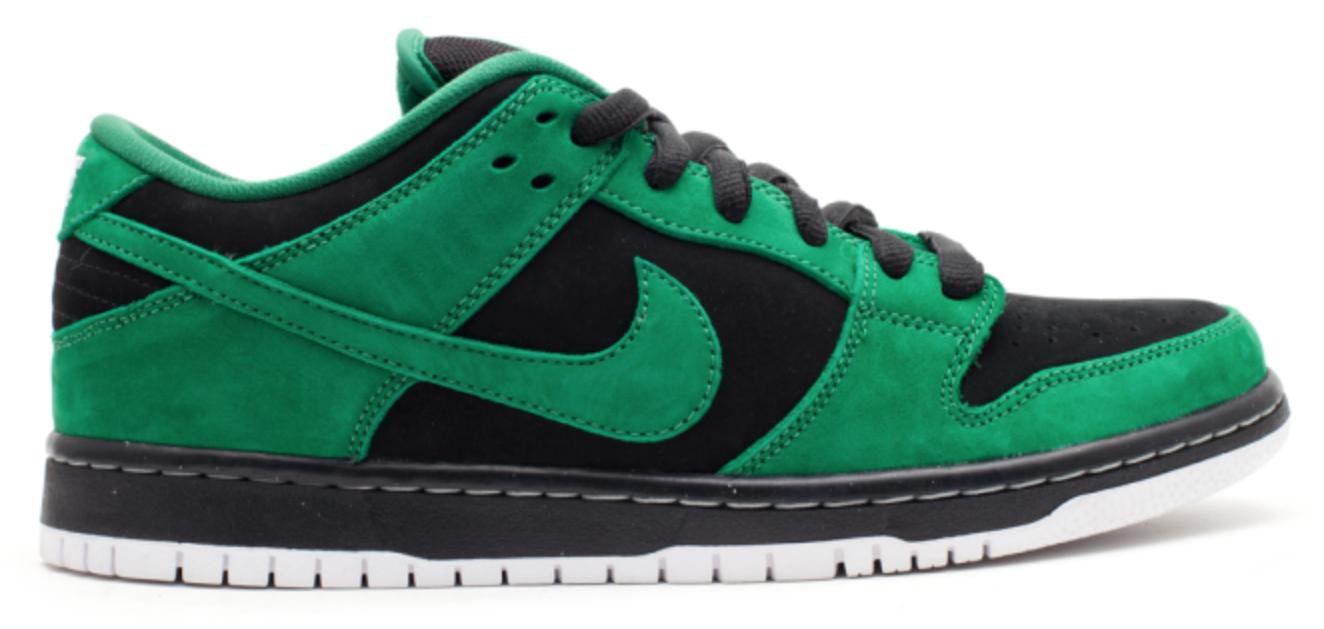 Nike Sb Dunk Low Black Pine Green for Men - Lyst