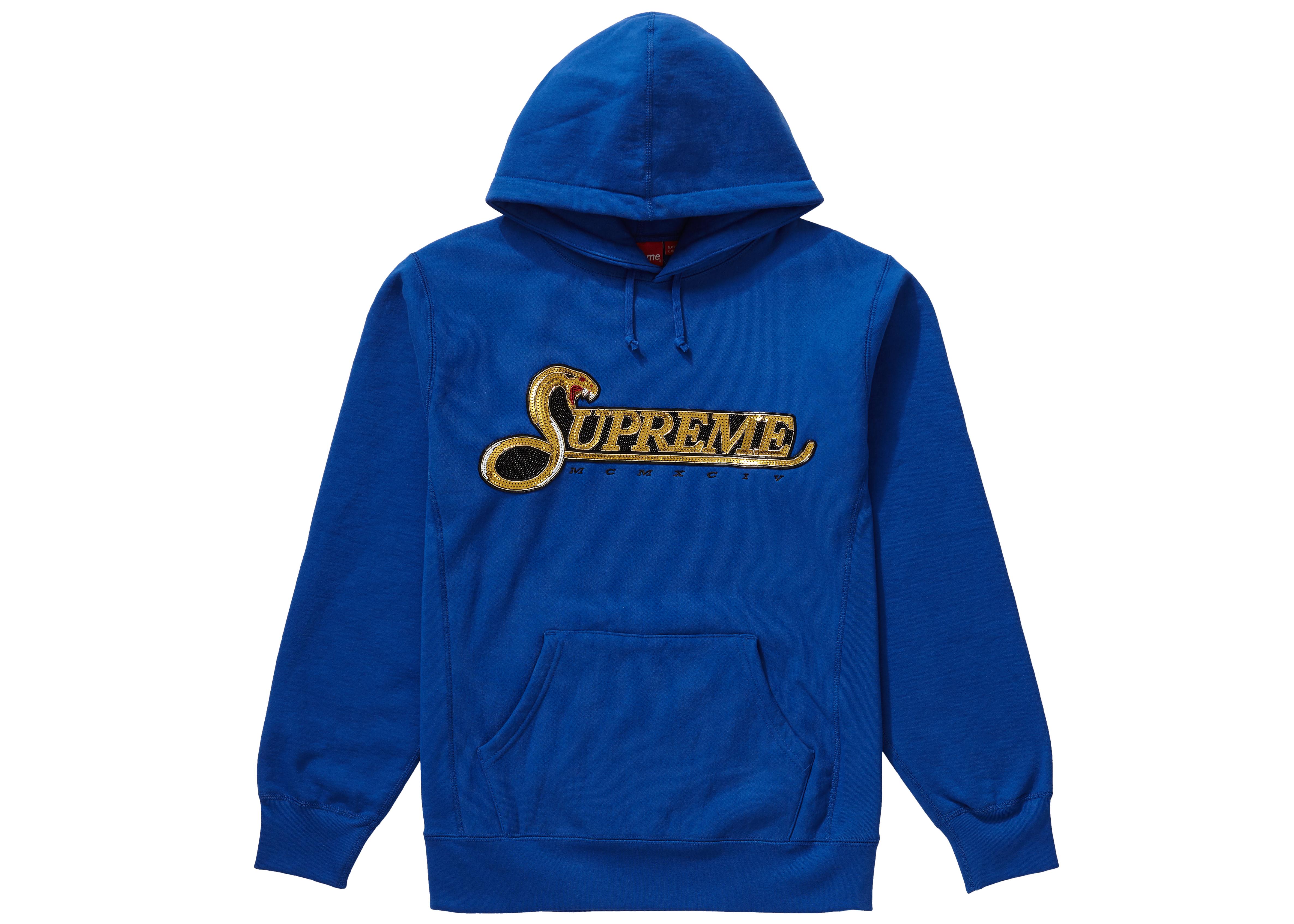 supreme royal blue hoodie
