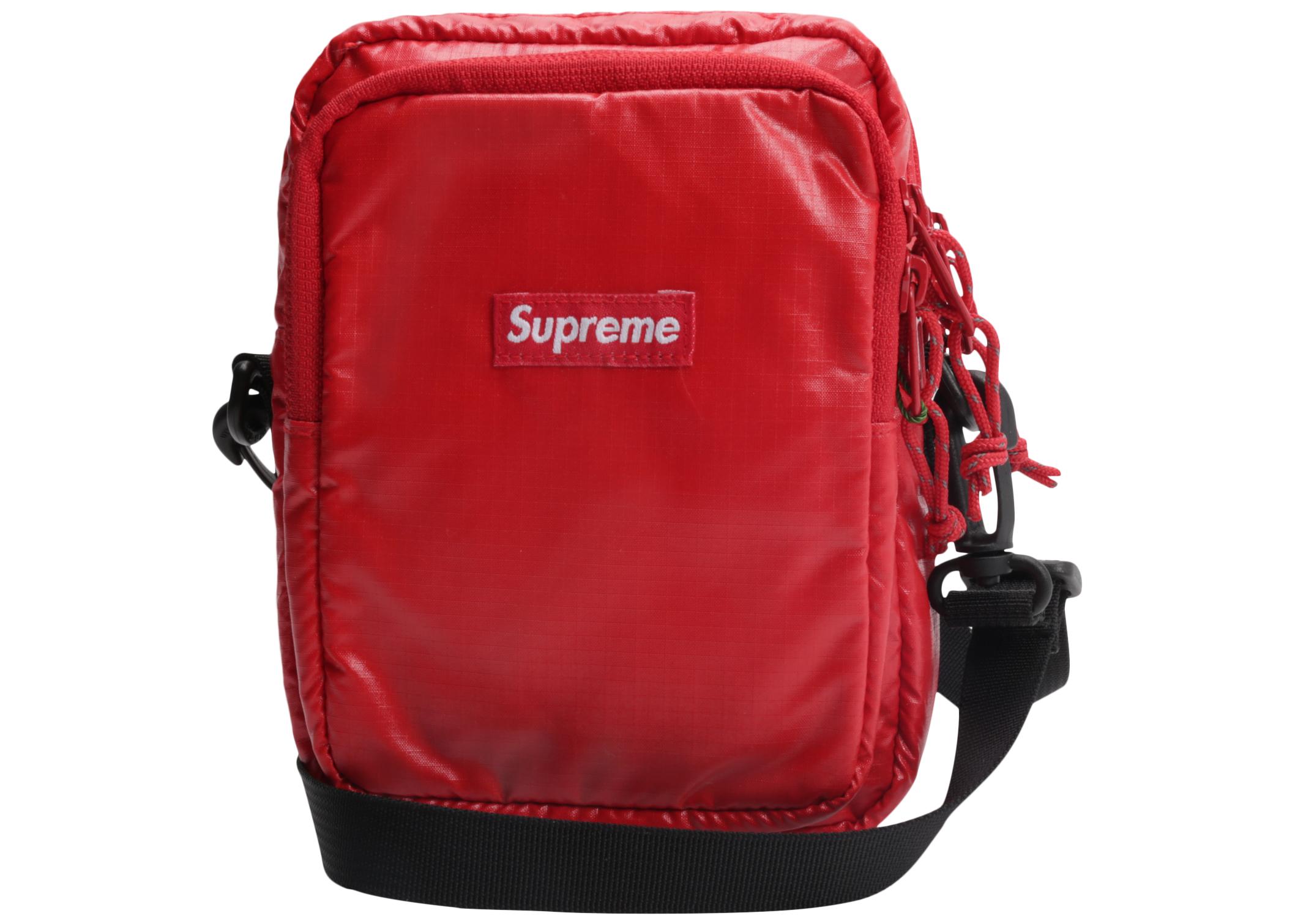 supreme red shoulder bag