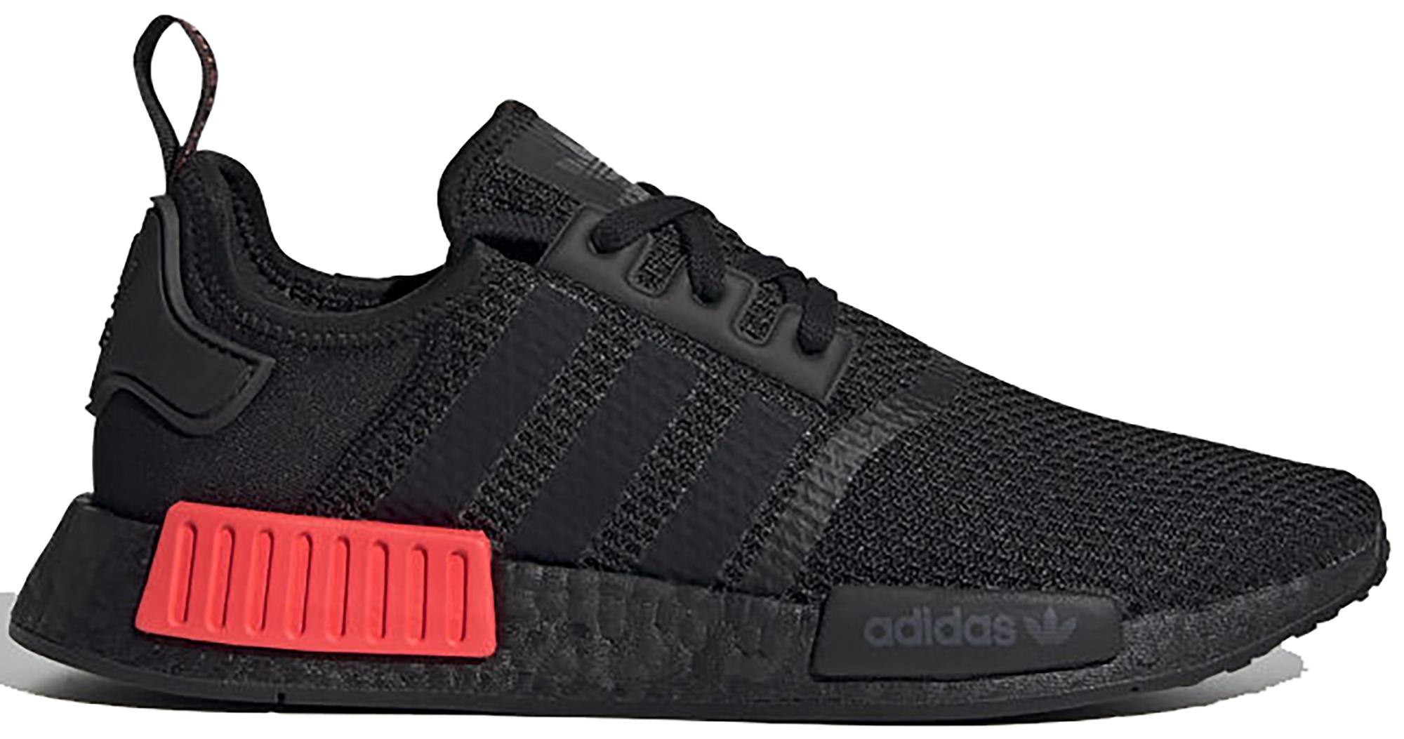 mens nmd black and red