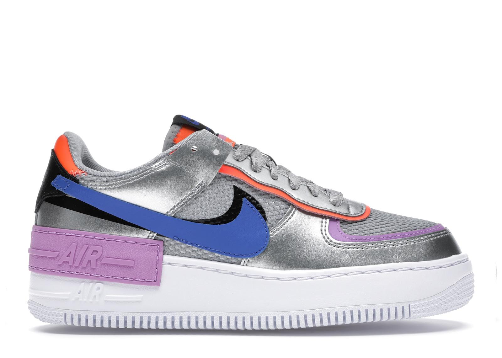 silver metallic air force 1