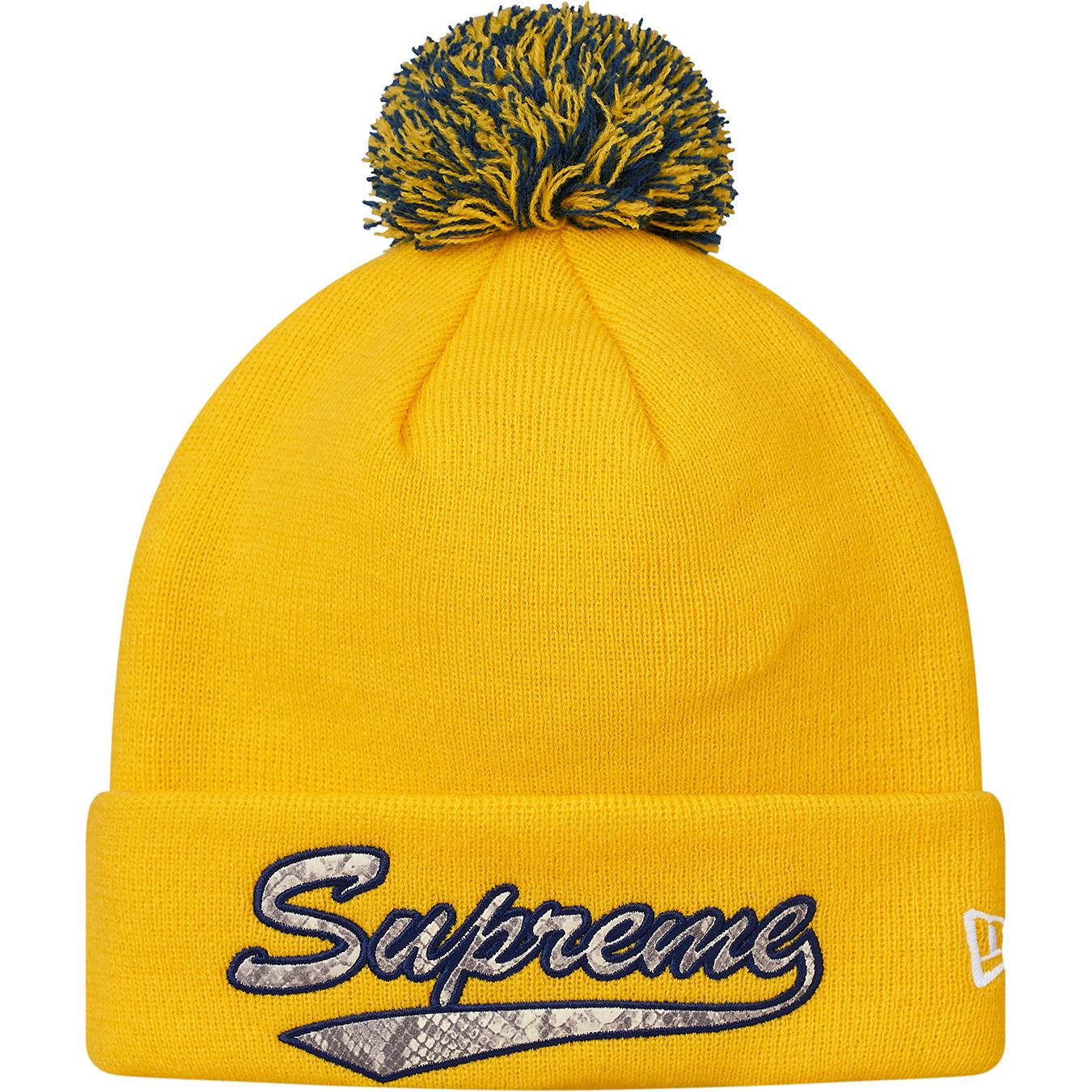 supreme script beanie