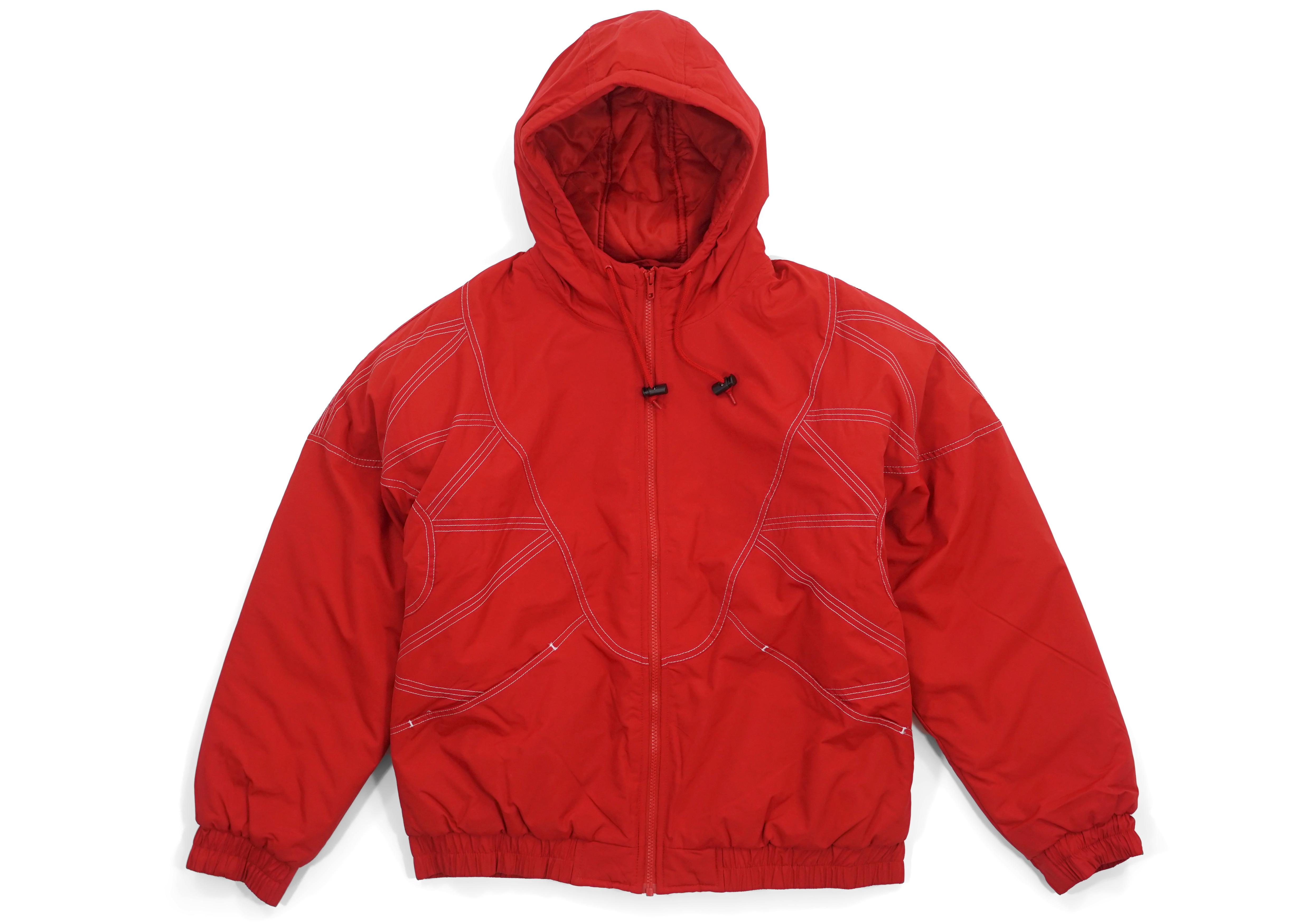 supreme champion puffy jacket red