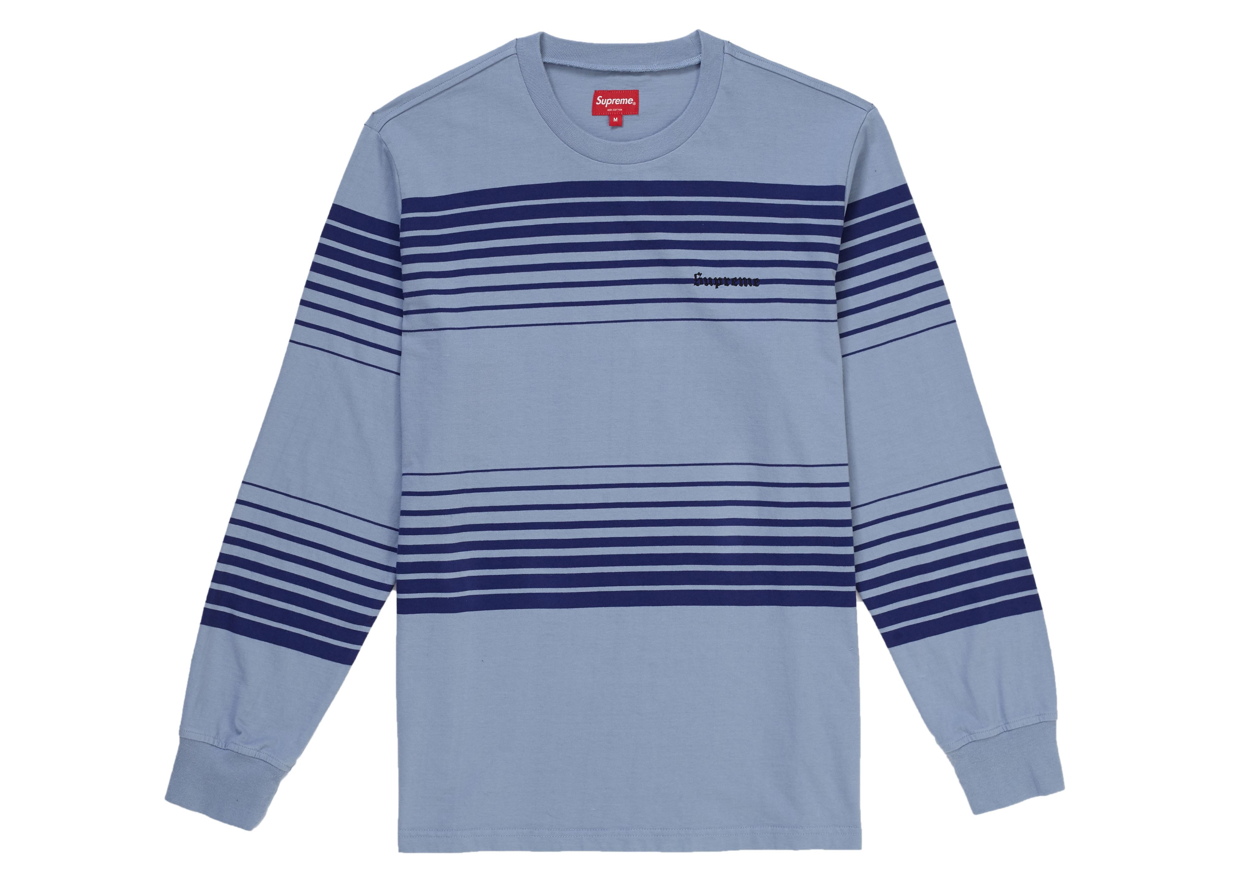 supreme long sleeve striped shirt