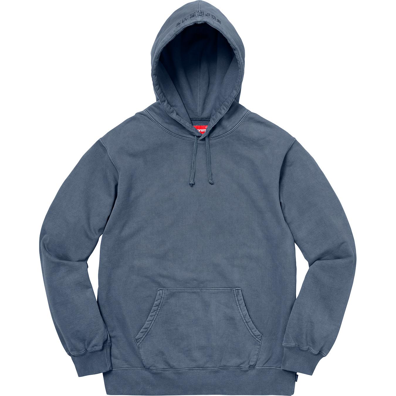 Supreme Overdyed Hooded Sweatshirt (ss18) Navy in Blue for Men - Lyst
