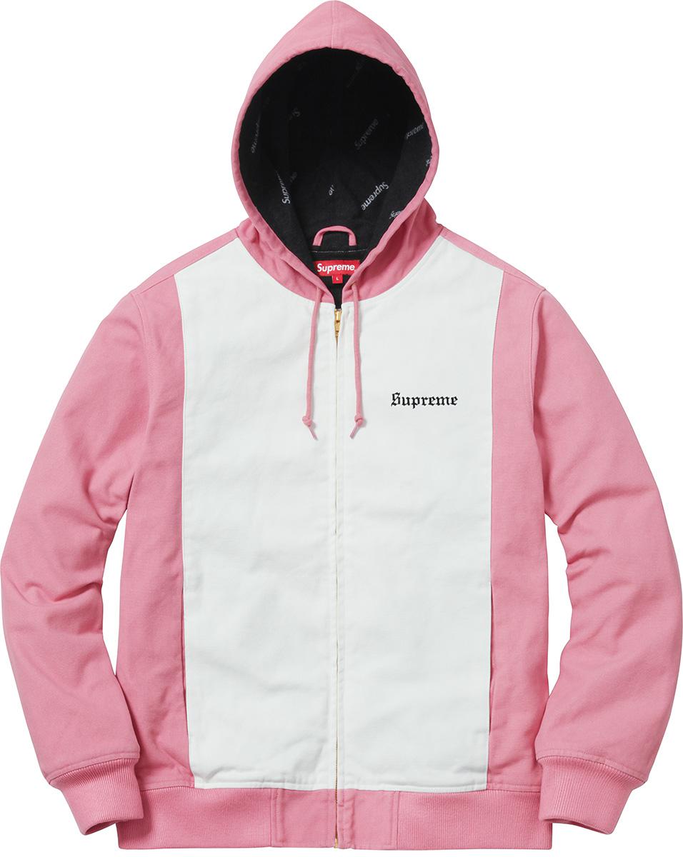 pink work jacket