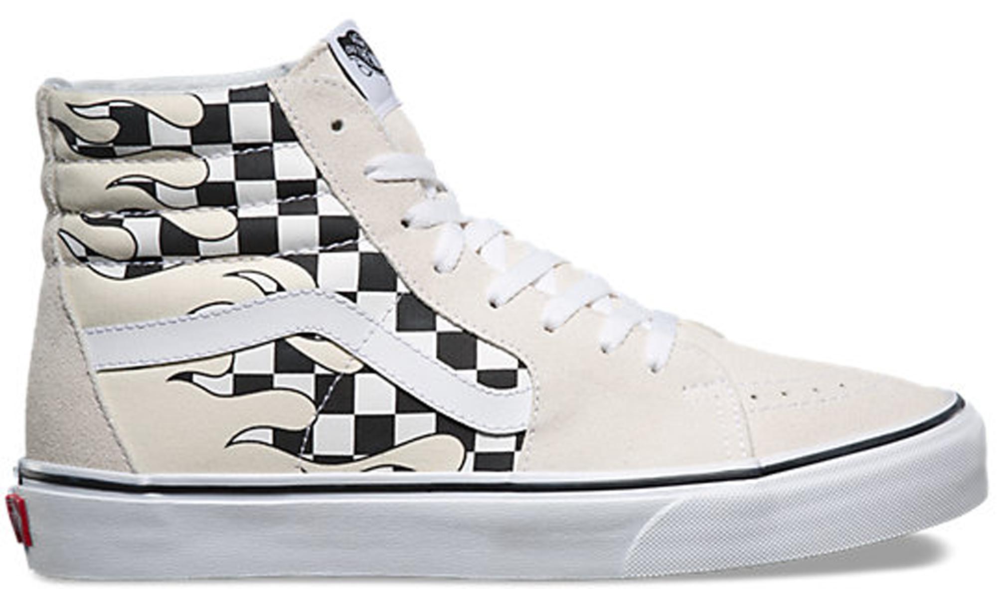vans fire checkered