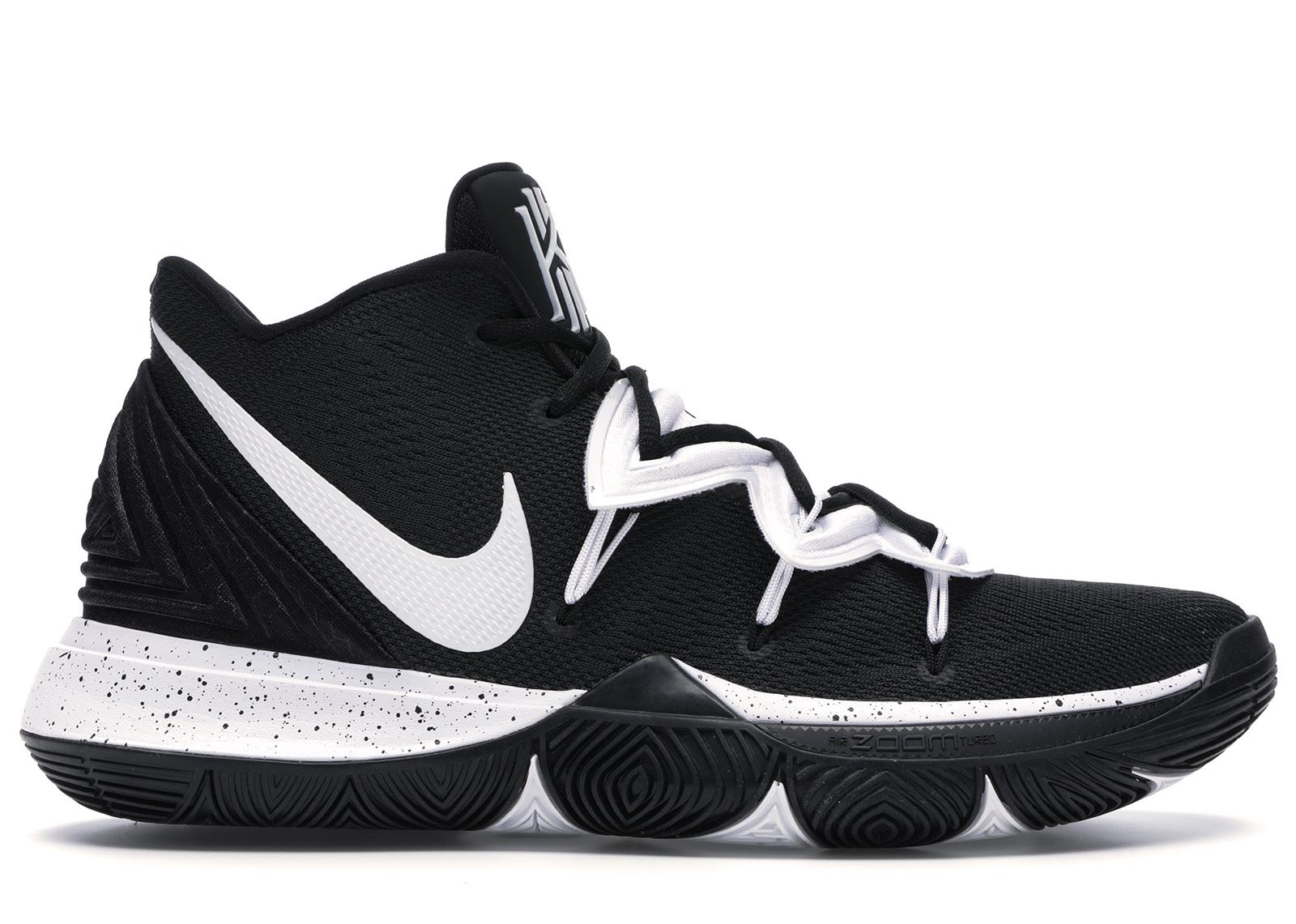 black and white kyrie shoes