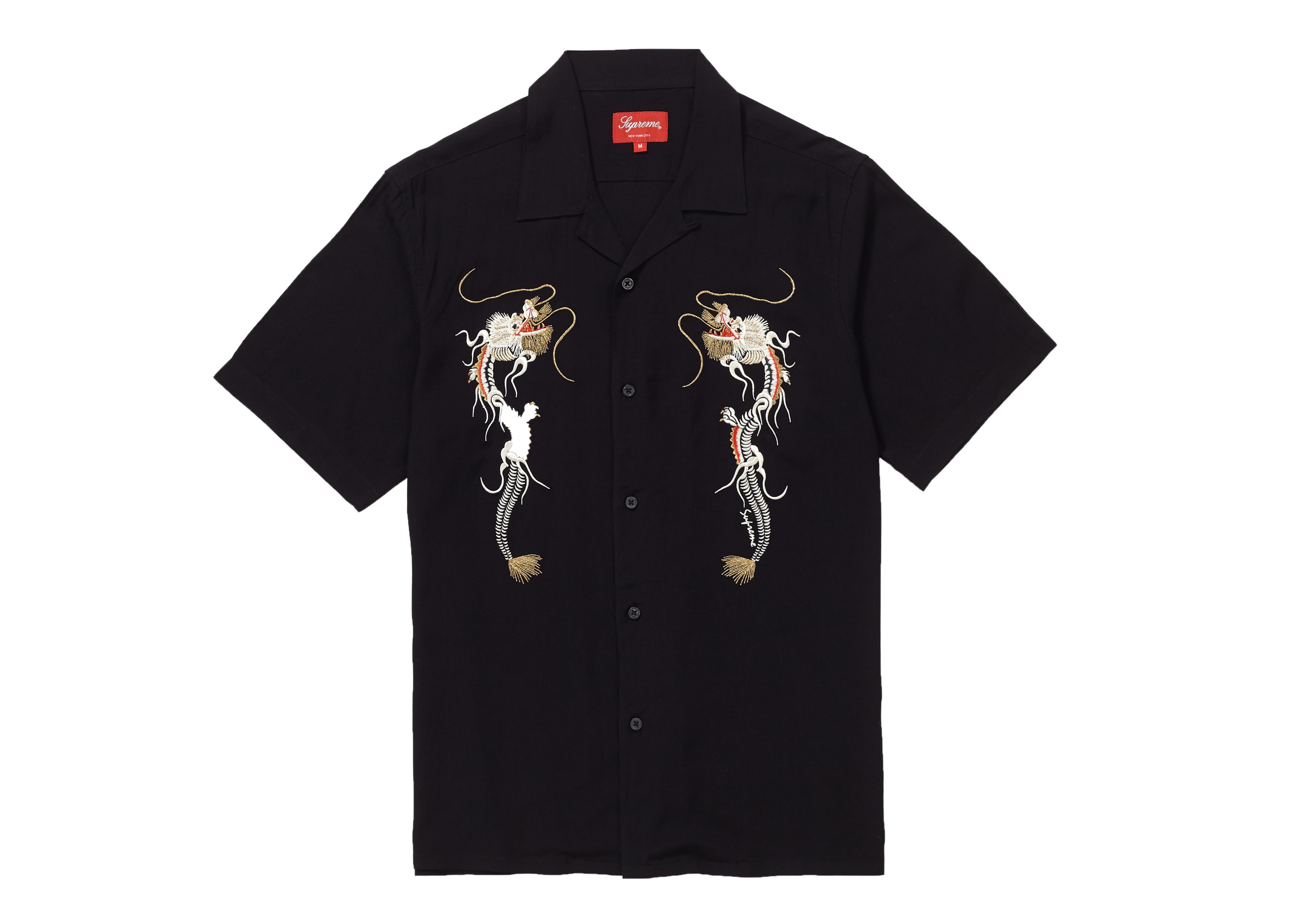 supreme dragon rayon shirt