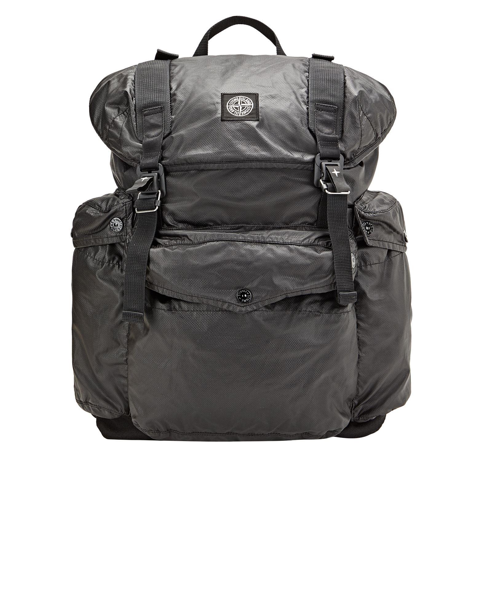 Stone Island Backpack Cotton, Polyurethane Coated in Gray for Men | Lyst