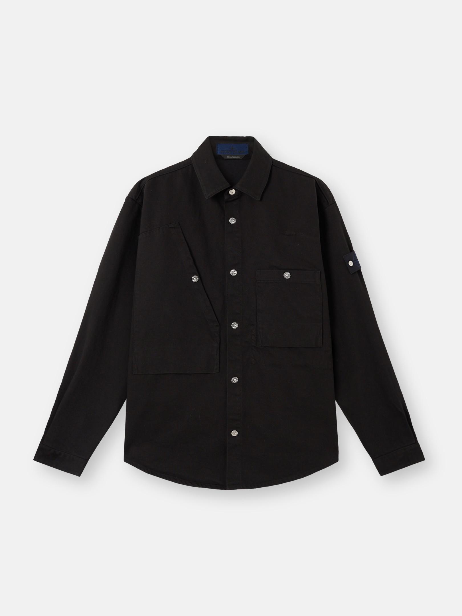 カ　STONE  1100008 BULL DENIM-TC Stone Island 1100008 Bull Denim-Tc in Black for Men | Lyst