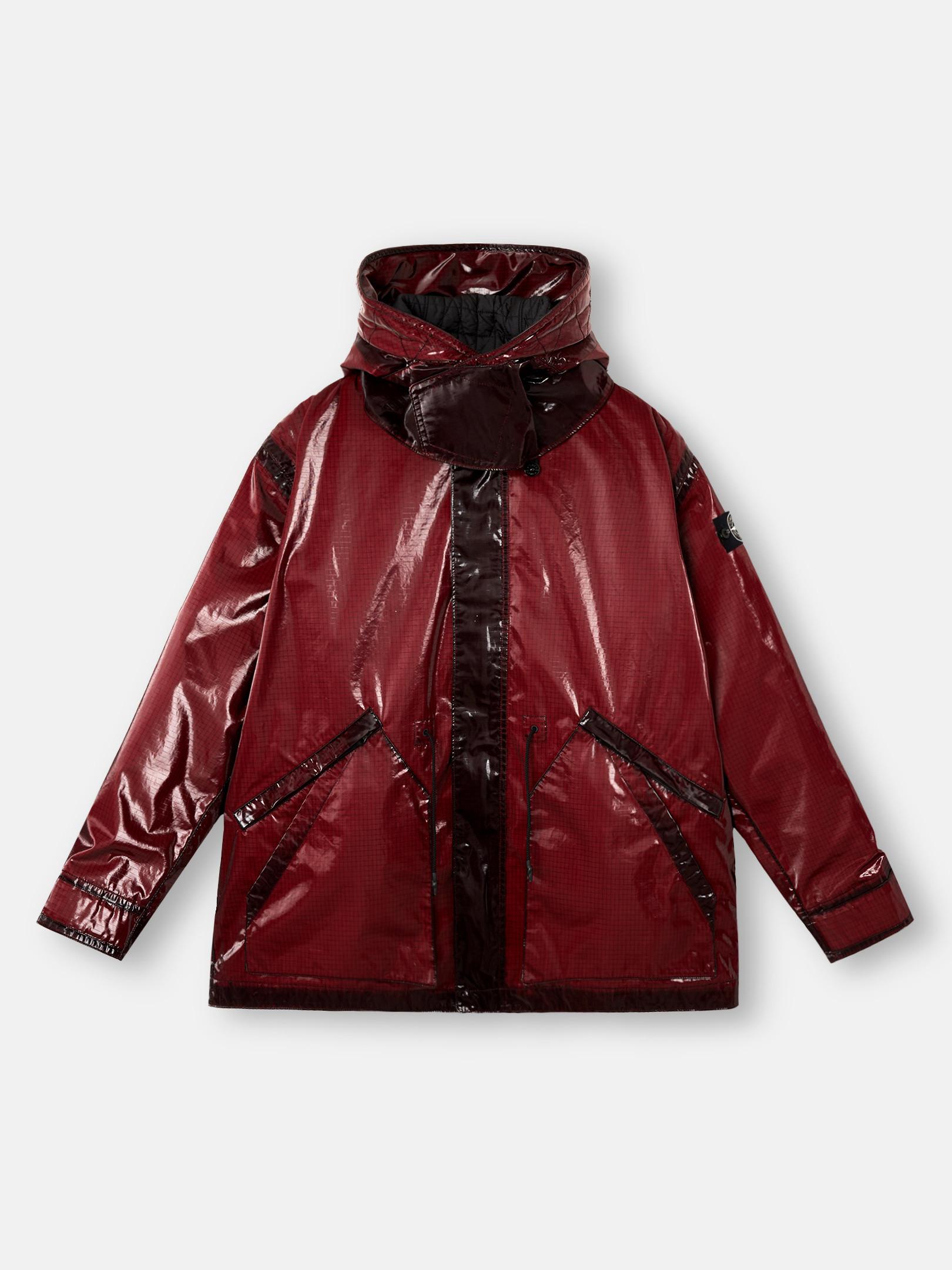 Stone Island 4100079 Uneven Ripstop Prismatico in Red for