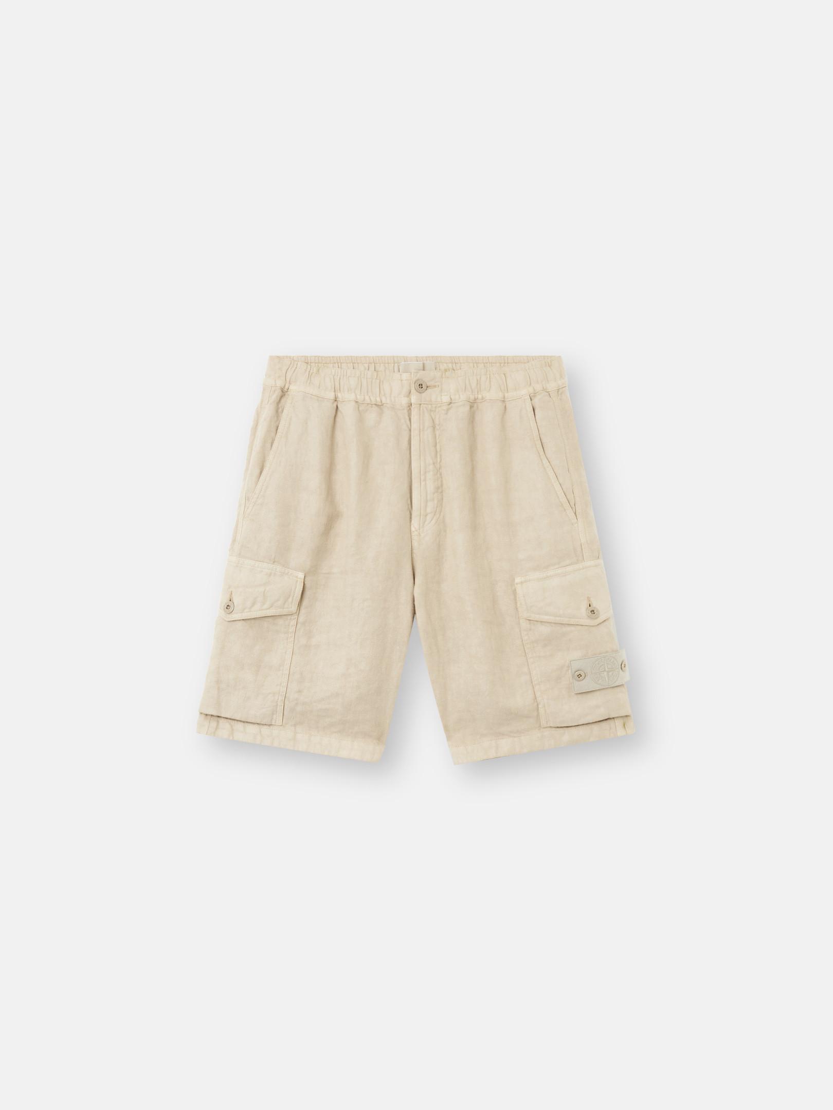 Island Ghost Piece Stone Island Beige Shorts Stone Island Cotton