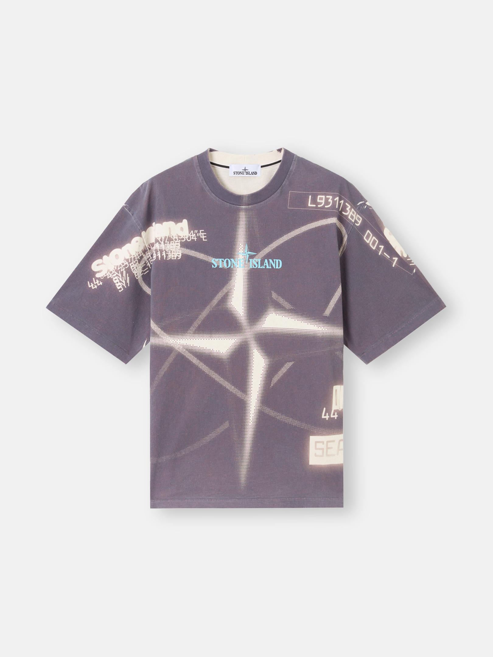 STONE ｜ (2100024 Combed Organic Cotton Jersey_Sto Stone Island 2100016 Combed Organic Cotton Jersey in Purple