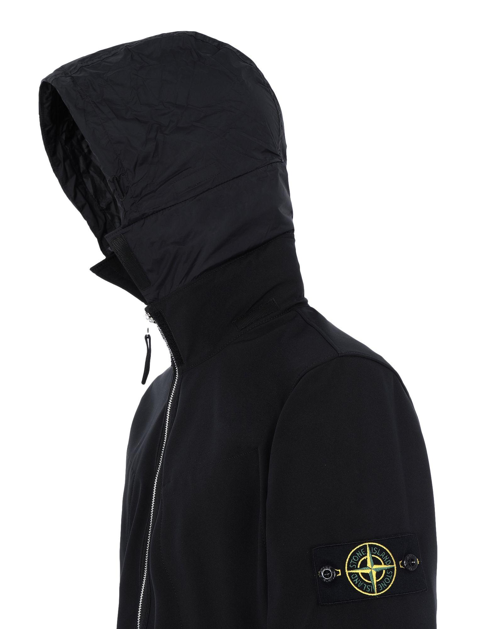 Stone Island Synthetic 43327 Light Soft Shell-r in Black for Men - Lyst