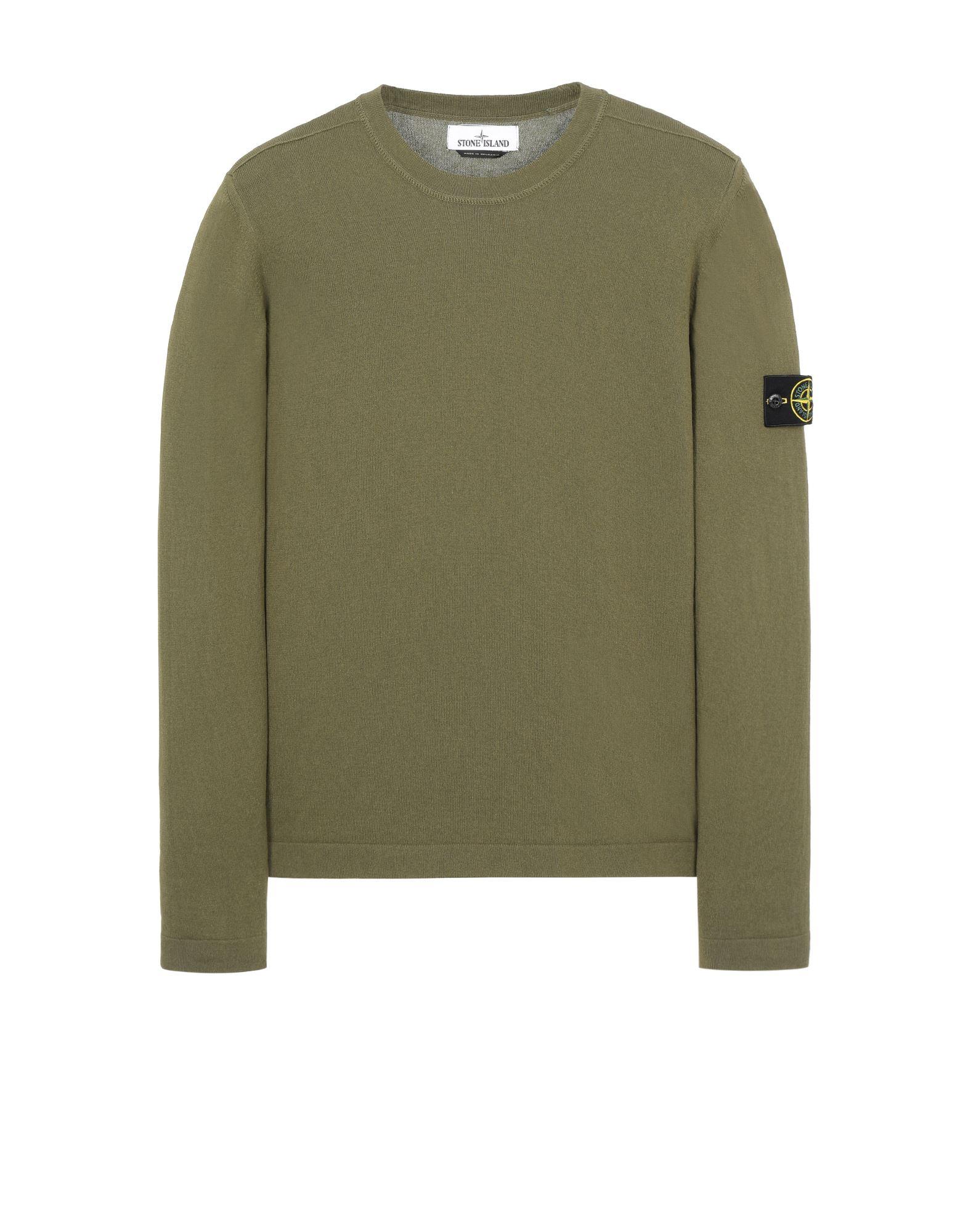 Olive green stone island jumper Clearance