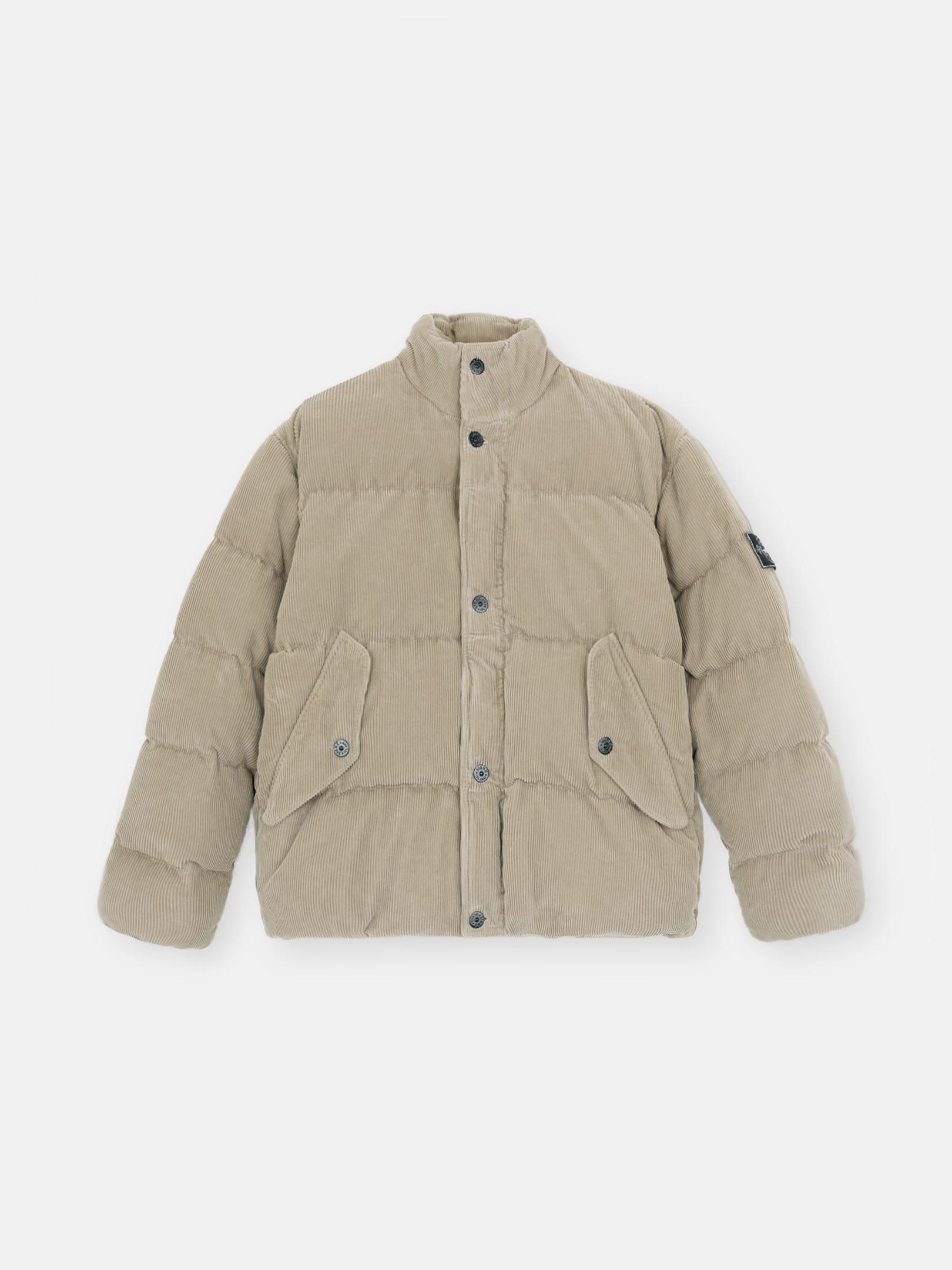 Stone Island 482Rt Organic Corduroy 800 Down Dust Colour Frost 