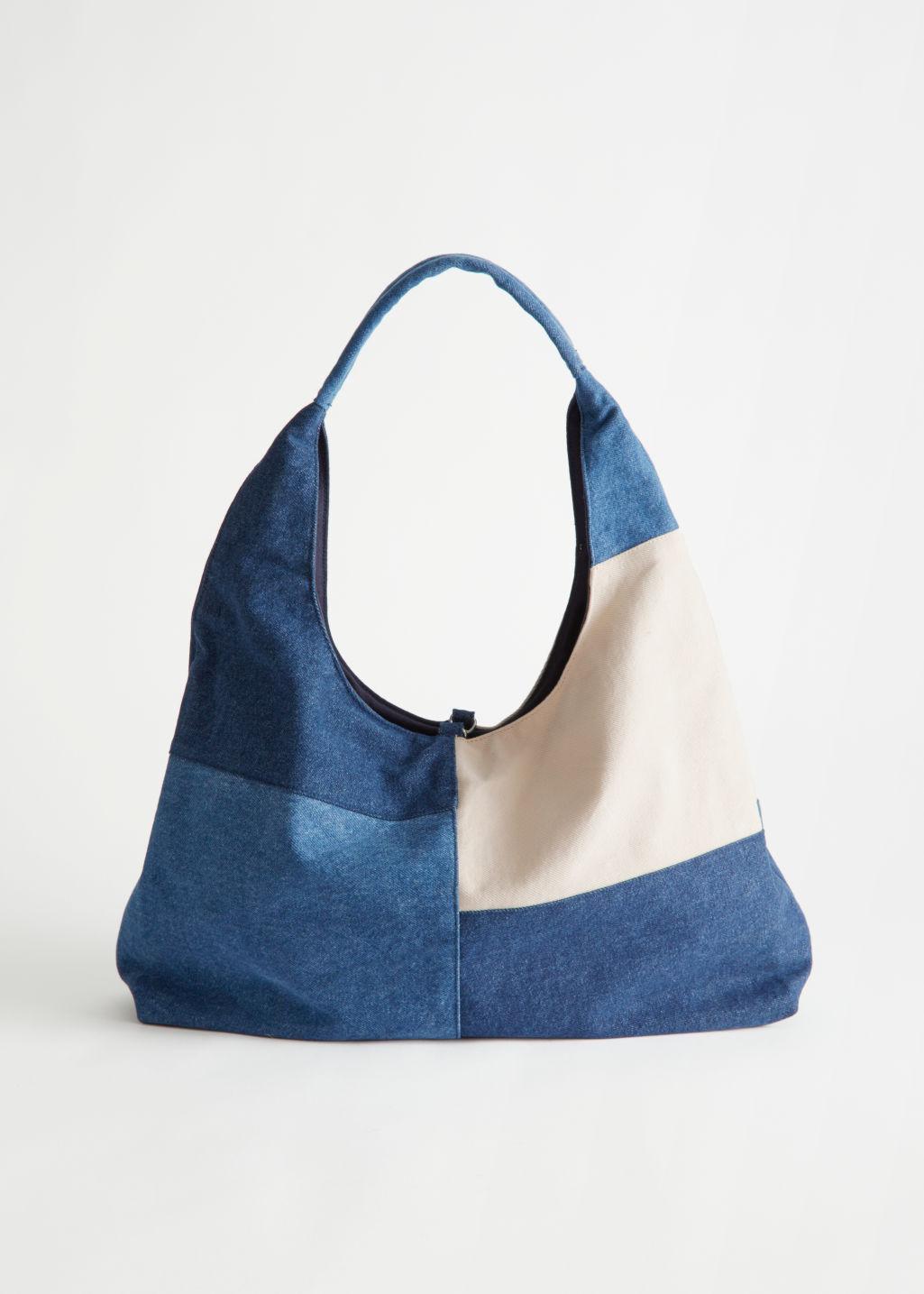 Other Stories Patchwork Denim Tote Bag 