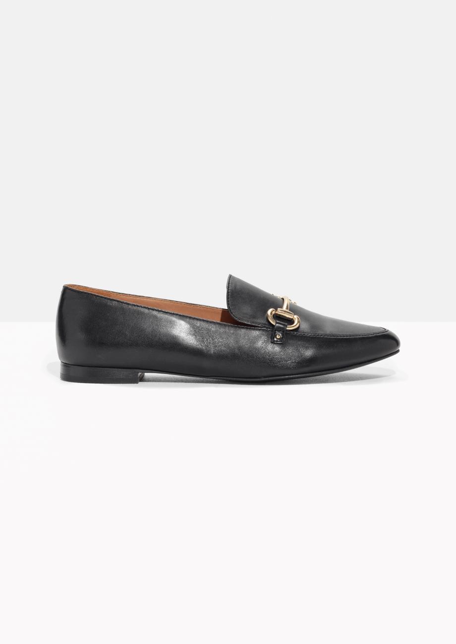 & other stories Horsebit Buckle Loafers in Black | Lyst