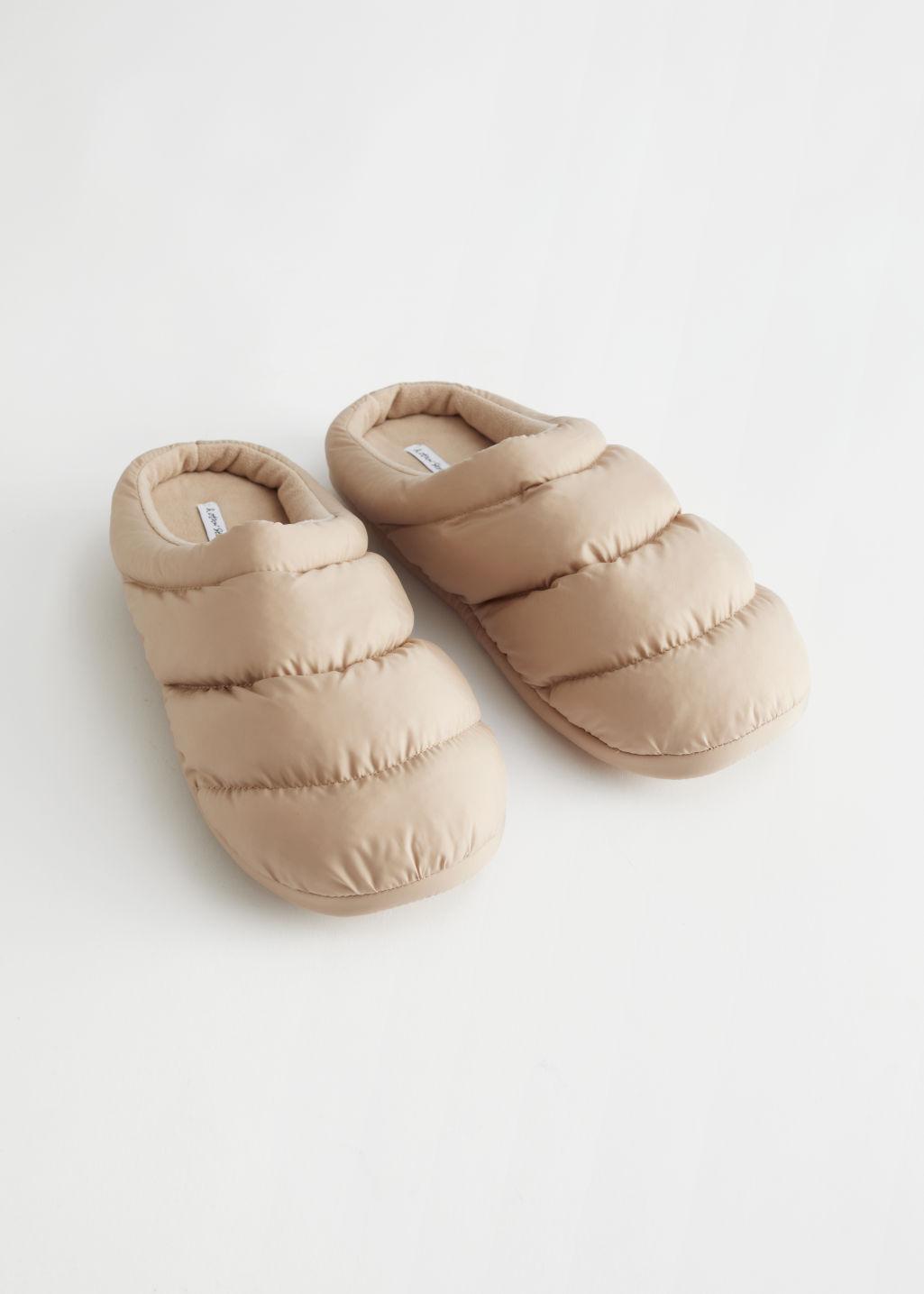 & Other Stories Synthetic Padded Slippers in Beige (Natural) - Lyst