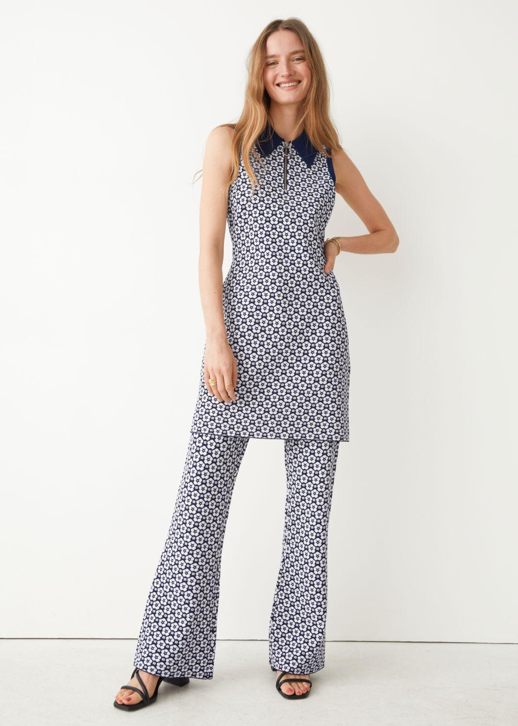 Other Stories Floral Jacquard Trousers 