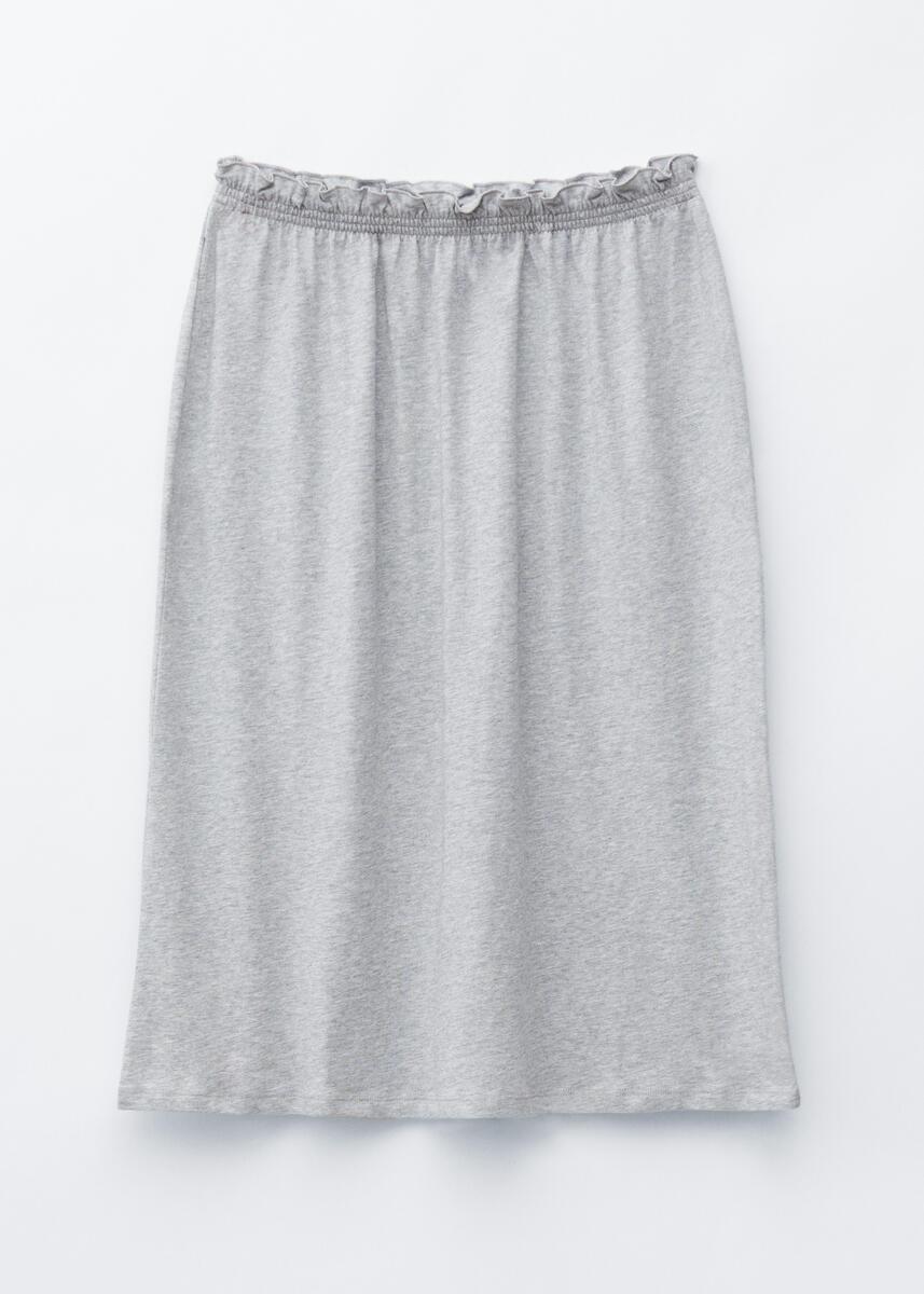 Jupe Midi & Other Stories Taille S - Coton Noir Élasthanne - Coupe A Ligne
