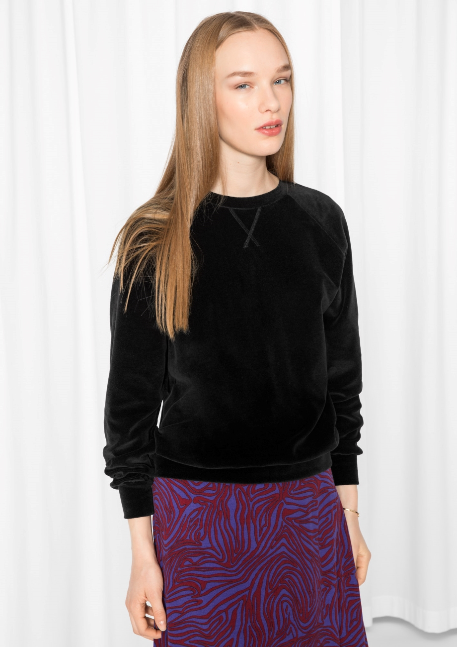 asos black sweatshirt